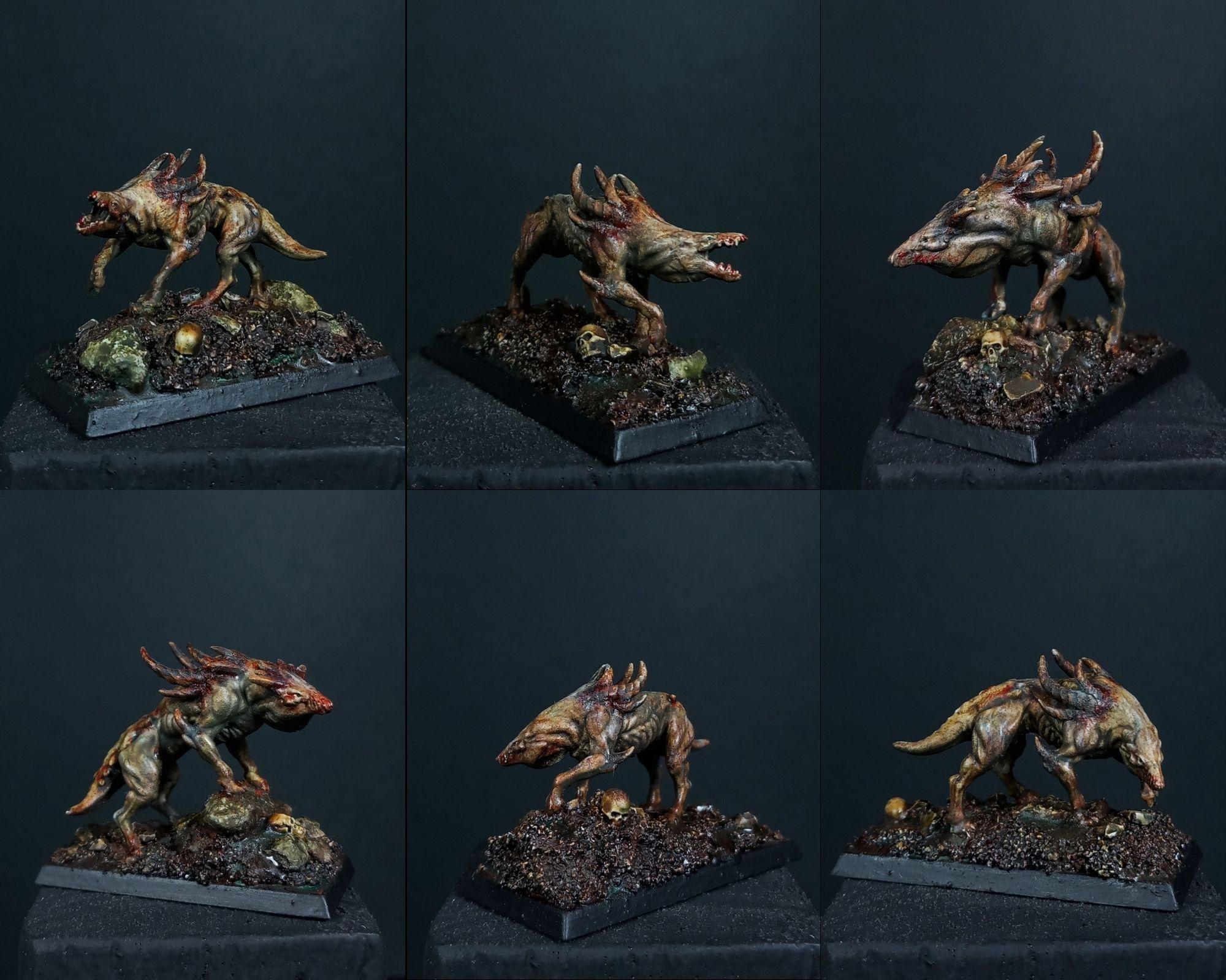 Beastmen, Beasts Of Chaos, Chaos, Grim Dark, Grimdark, Grimdark Miniatures, Grimdark Painting, Warhound