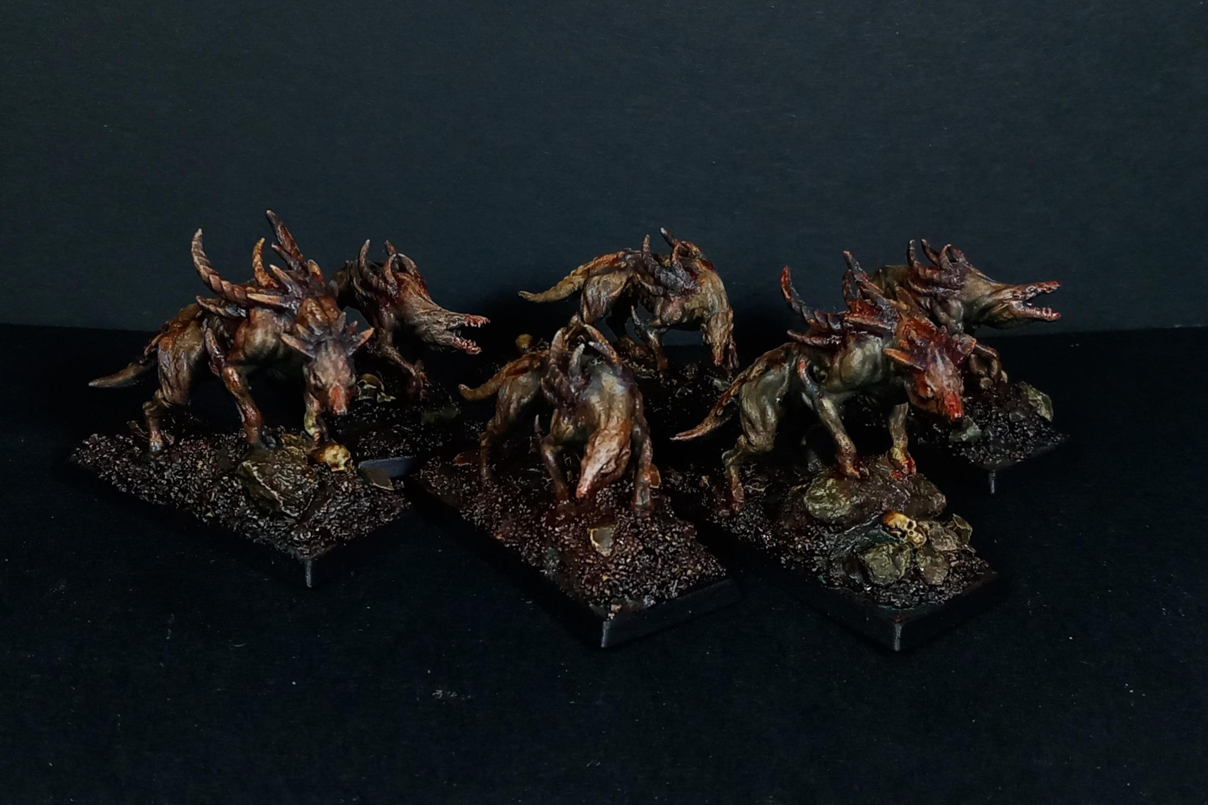 Beastmen, Beasts Of Chaos, Chaos, Grim Dark, Grimdark, Grimdark Miniatures, Grimdark Painting, Warhound