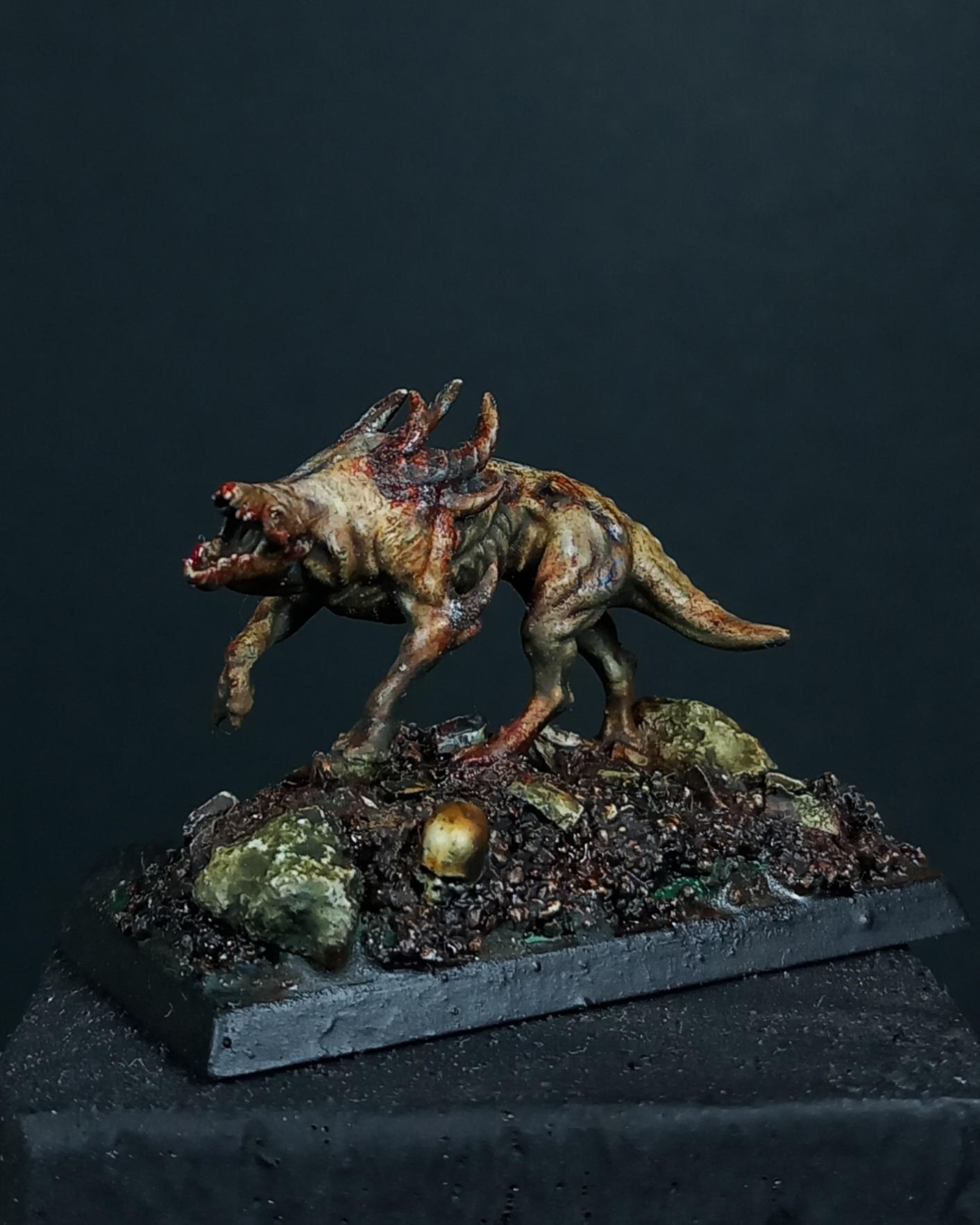 Beastmen, Beasts Of Chaos, Chaos, Grim Dark, Grimdark, Grimdark Miniatures, Grimdark Painting, Warhound
