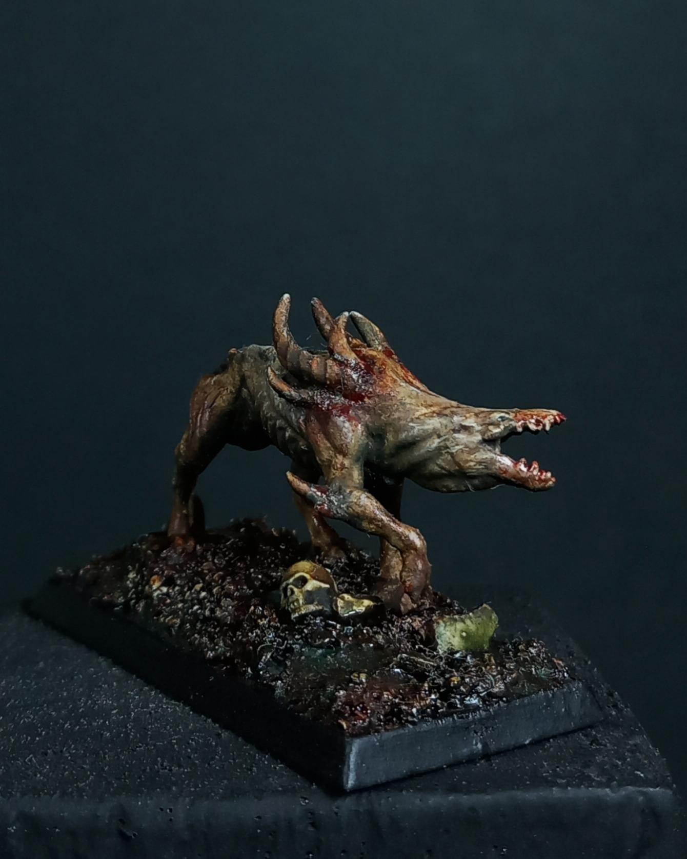 Beastmen, Beasts Of Chaos, Chaos, Grim Dark, Grimdark, Grimdark Miniatures, Grimdark Painting, Warhound