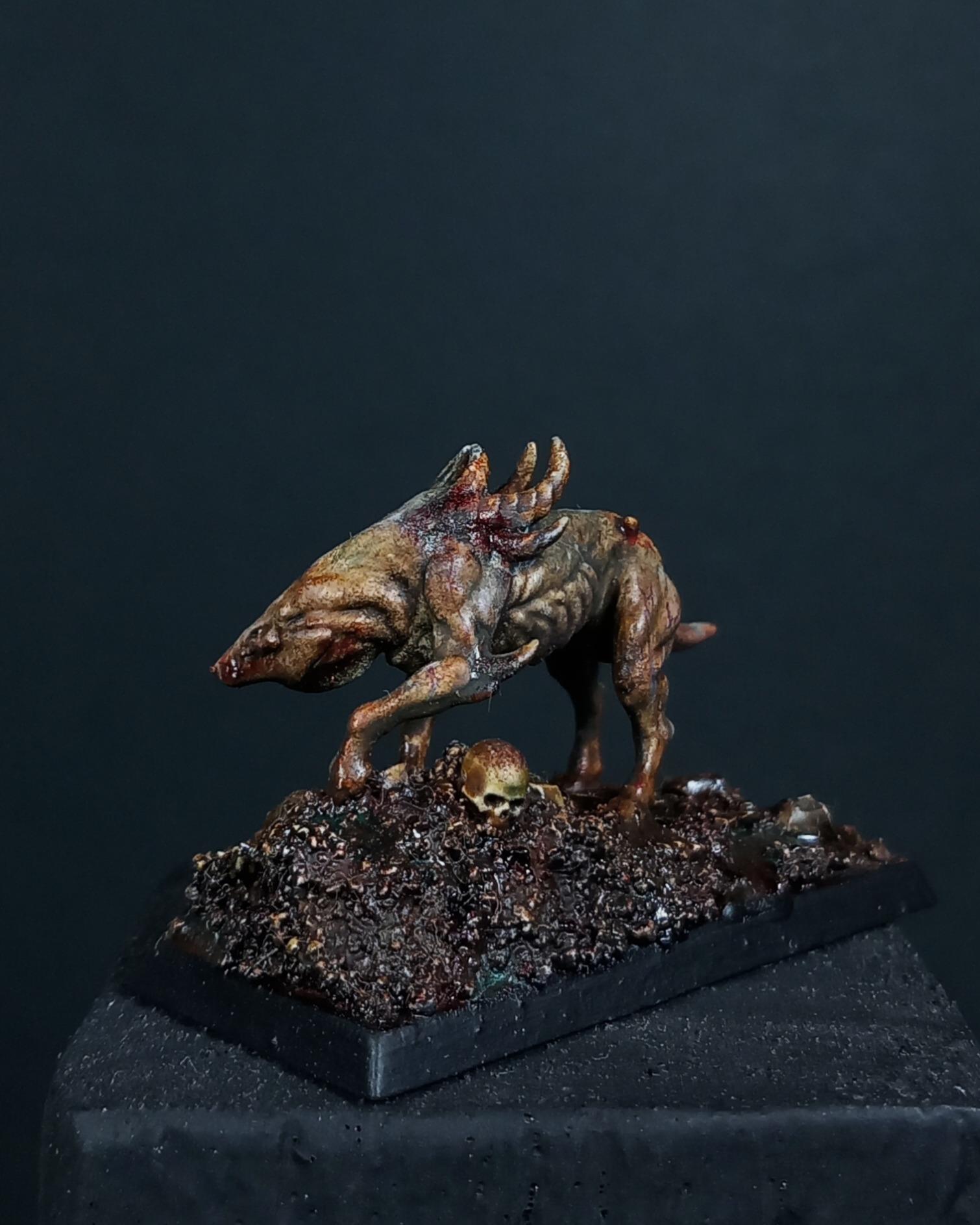 Beastmen, Beasts Of Chaos, Chaos, Grim Dark, Grimdark, Grimdark Miniatures, Grimdark Painting, Warhound