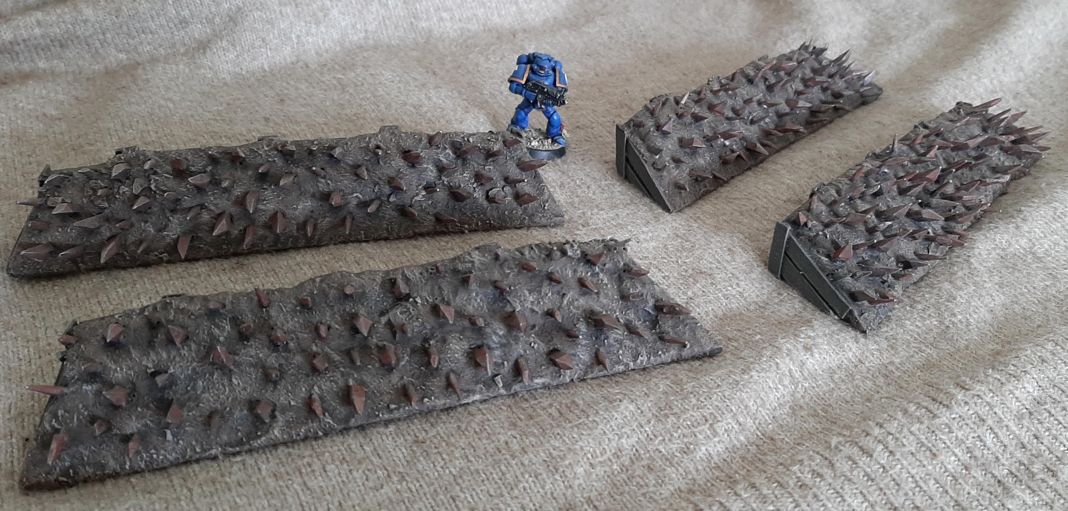 Barricade, Barrier, Custom, Dangerous, Difficult, Earthen, Homemade, Punji, Scratch Build, Spiked, Stakes, Tabletop, Terrain, Trap, Trench, Wall, Warhammer 40,000, Warhammer Fantasy