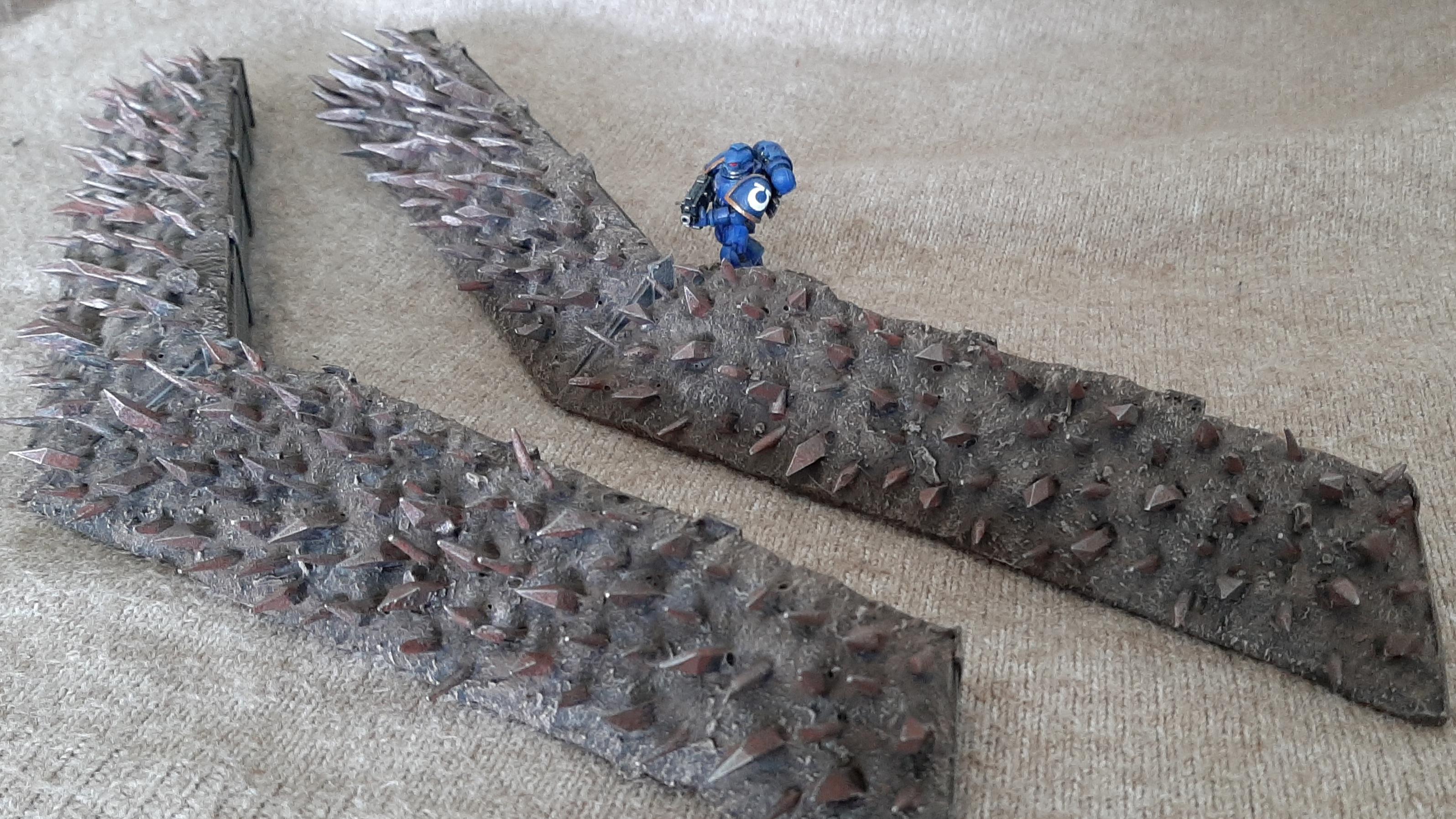 Barricade, Barrier, Custom, Dangerous, Difficult, Earthen, Homemade, Punji, Scratch Build, Spiked, Stakes, Tabletop, Terrain, Trap, Trench, Wall, Warhammer 40,000, Warhammer Fantasy