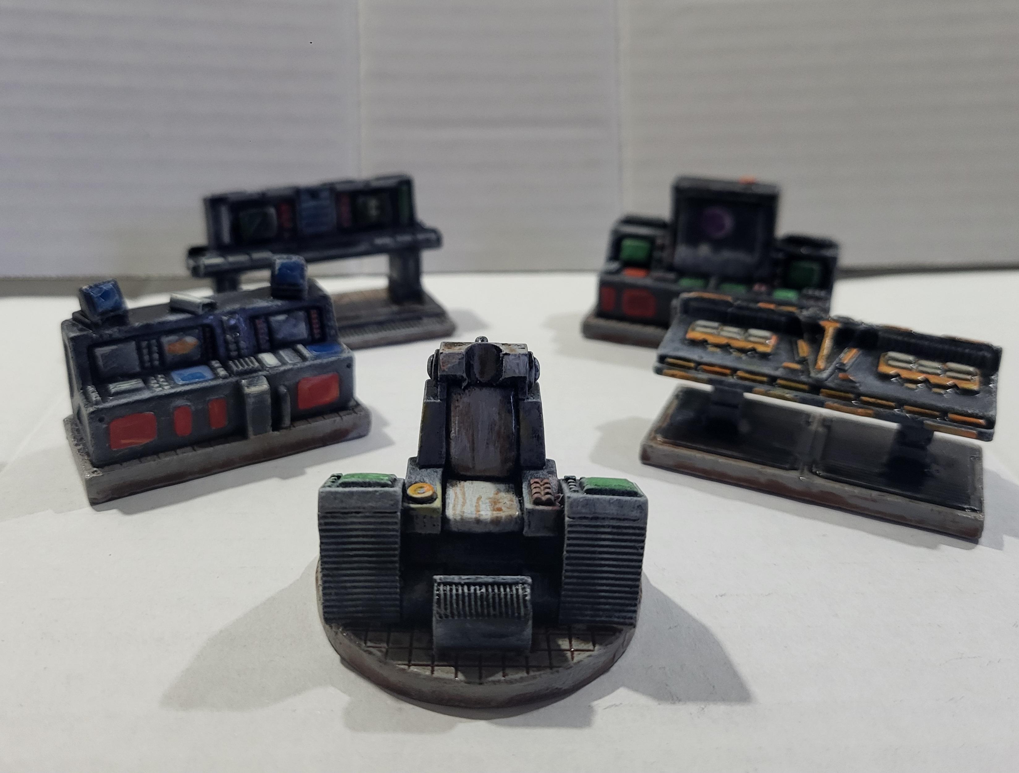 Computer, Retro, Space 1999 Moonbase alpha terrain