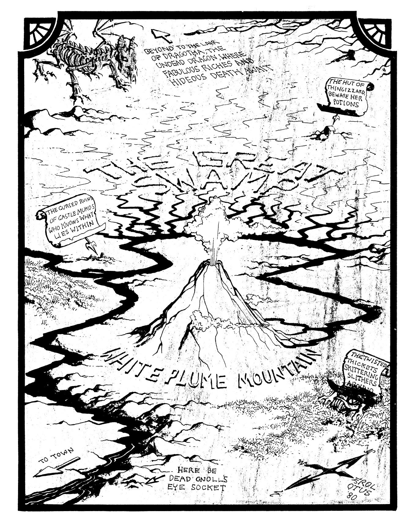 Dungeons And Dragons, Greyhawk, Map, Retro Review, Volcano, White Plume Mountain
