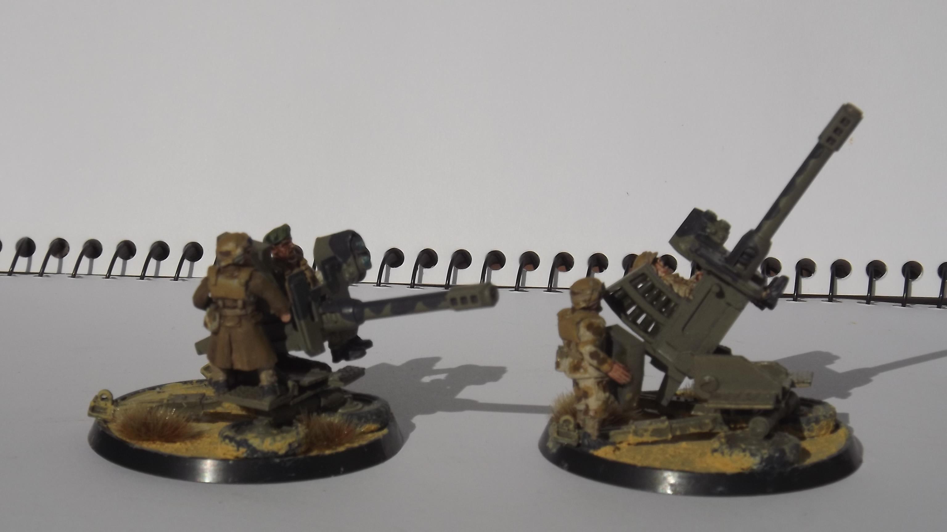 Anti Aircraft Mount, Autocannon, Heavy Weapon Team, Victoria Miniatures