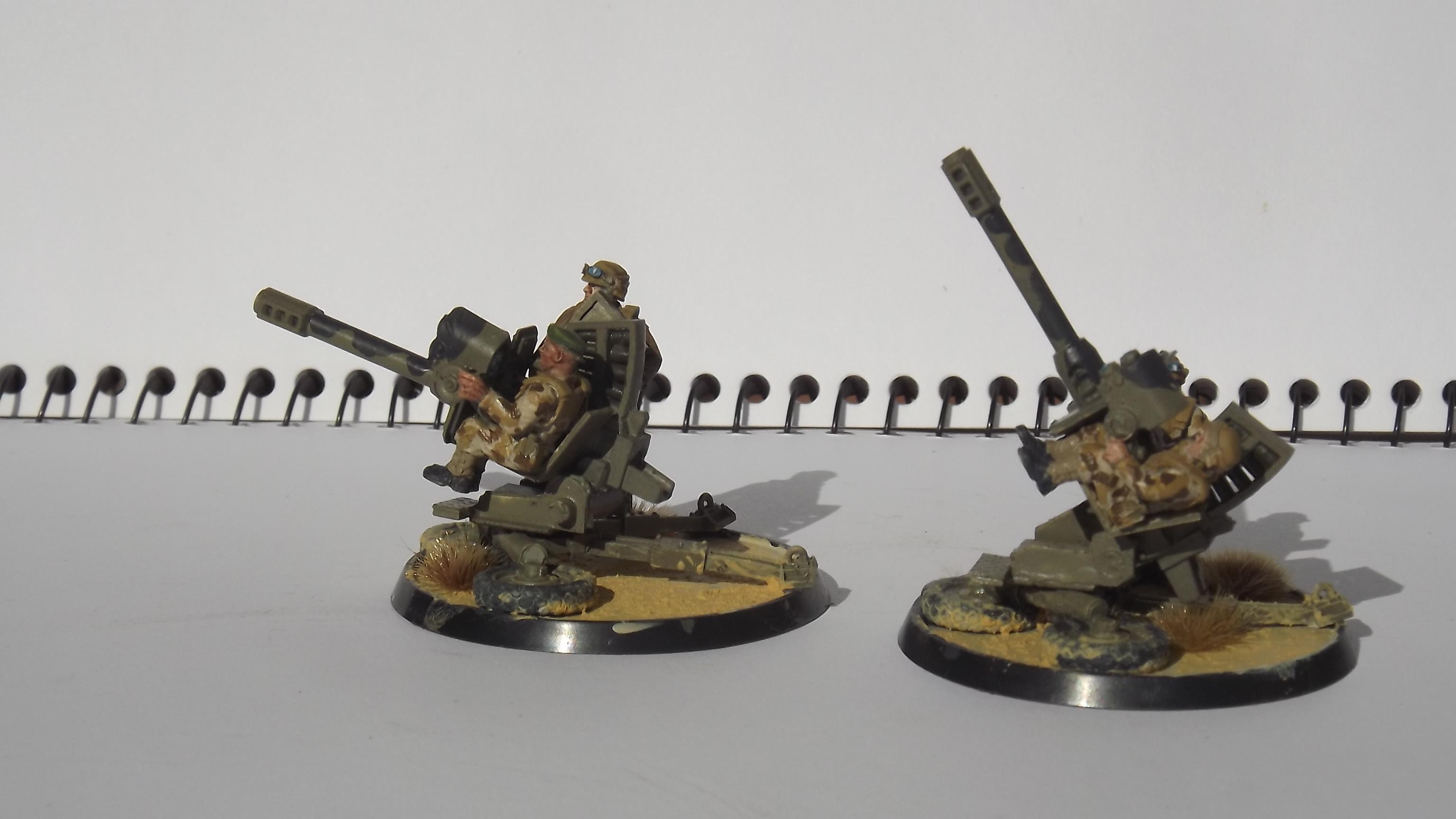 Anti Aircraft Mount, Autocannon, Heavy Weapon Team, Victoria Miniatures