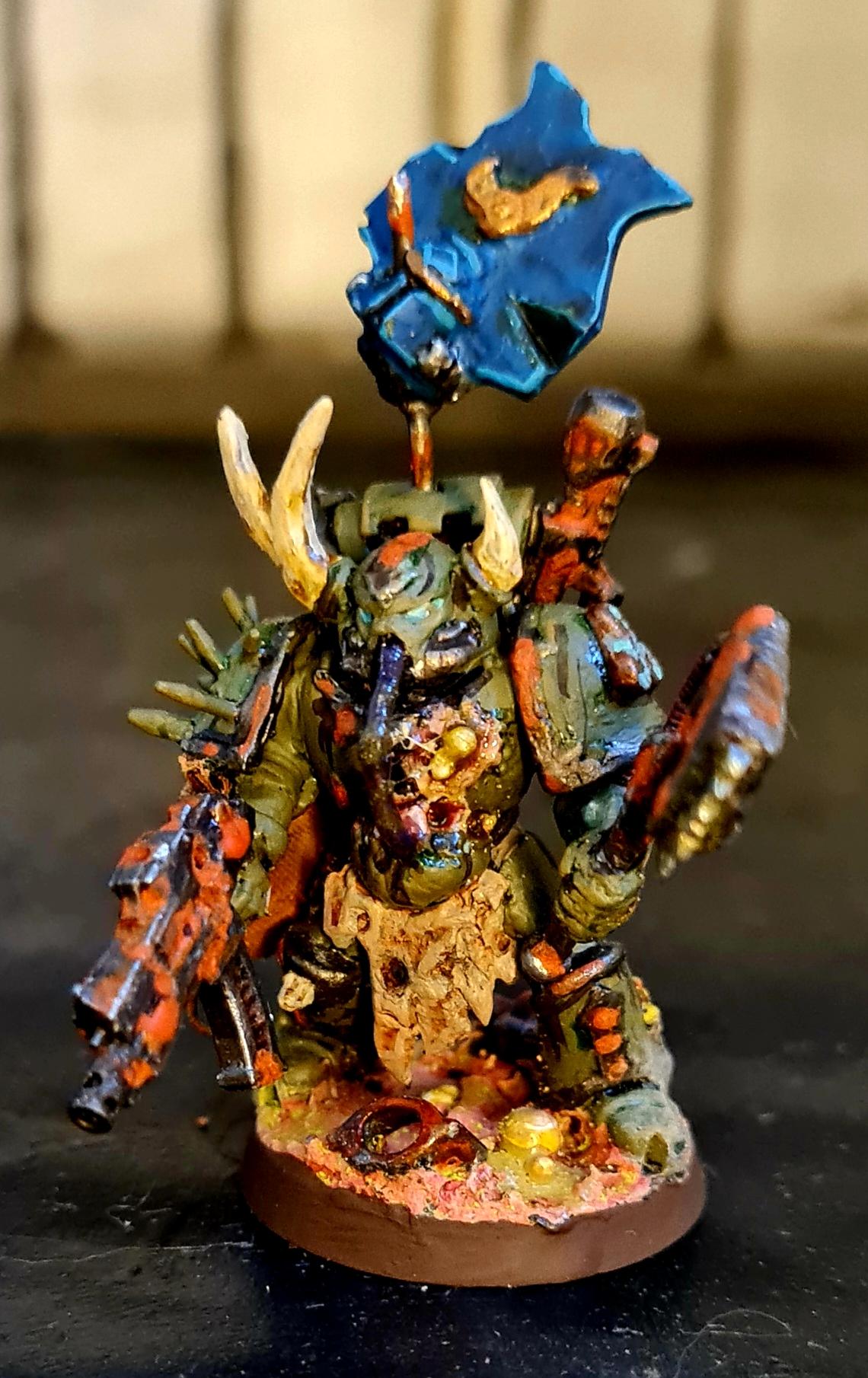 Blight, Chainaxe, Chaos, Chaos Space Marines, Conversion, Death Guard, Decay, Disease, Heresy, Heretic Astartes, Infantry, Nurgle, Pestilence, Plague, Plague Marines, Rot, Rust, Sculpting, Traitor Legions, Warhammer 40,000