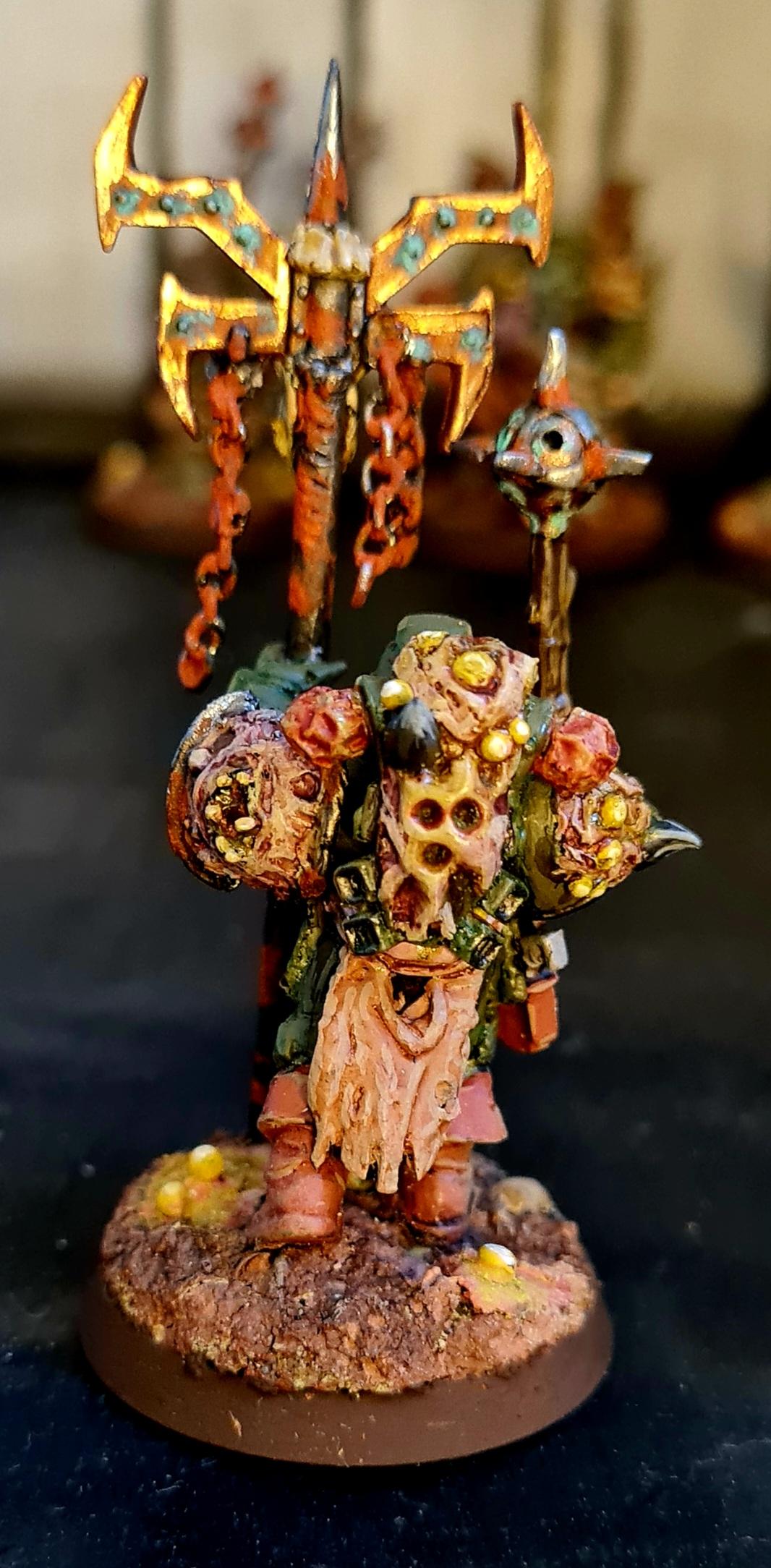 Blight, Chaos, Chaos Space Marines, Conversion, Death Guard, Decay, Disease, Heresy, Heretic Astartes, Icon Bearer, Infantry, Nurgle, Pestilence, Plague, Plague Marines, Rot, Rust, Sculpting, Traitor Legions, Warhammer 40,000