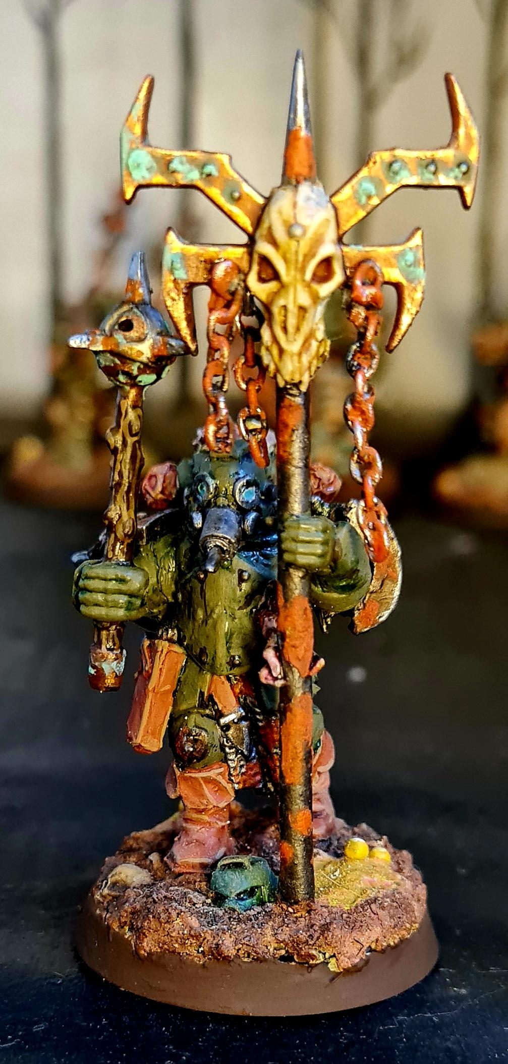 Blight, Chaos, Chaos Space Marines, Conversion, Death Guard, Decay, Disease, Heresy, Heretic Astartes, Icon Bearer, Infantry, Nurgle, Pestilence, Plague, Plague Marines, Rot, Rust, Sculpting, Traitor Legions, Warhammer 40,000