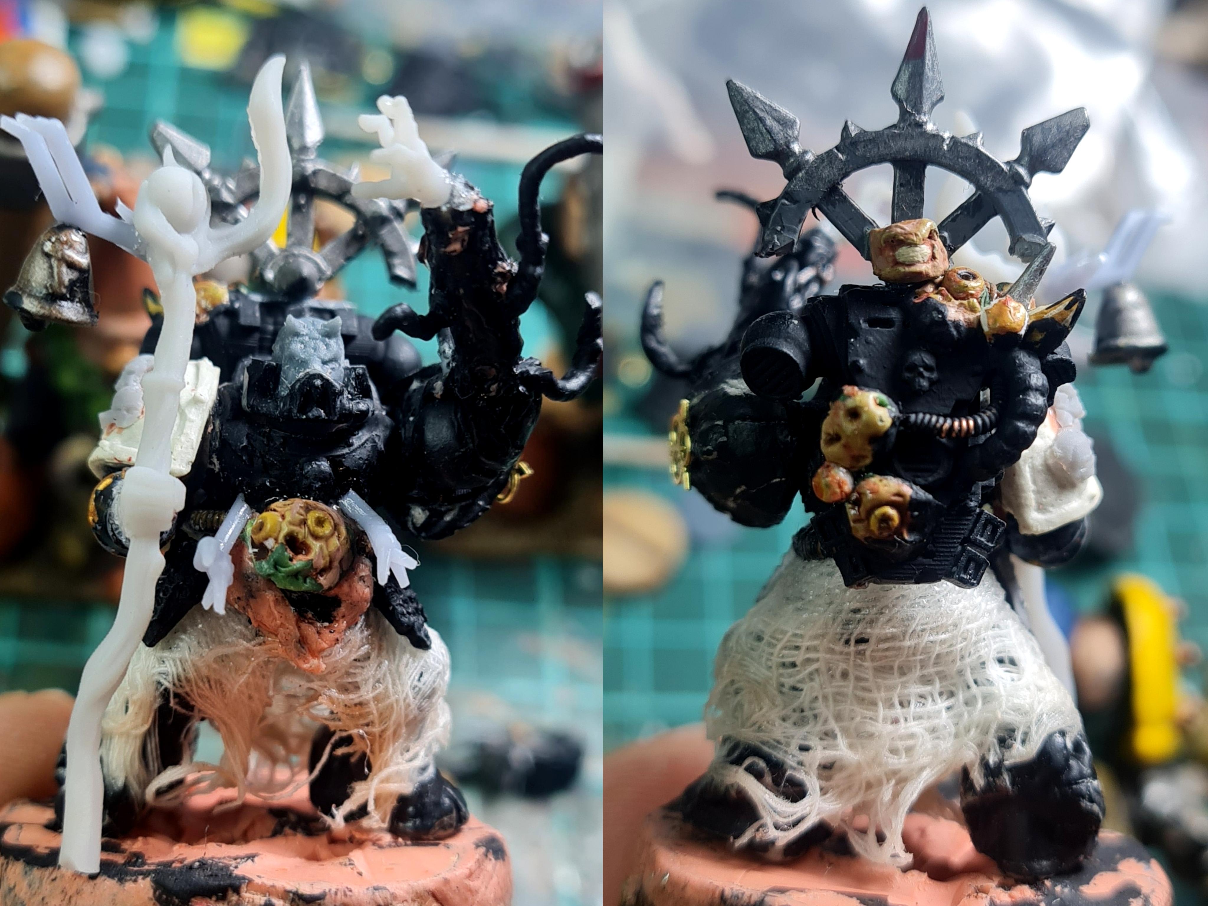 Blight, Casting, Chaos, Chaos Space Marines, Conversion, Death Guard, Decay, Disease, Heresy, Heretic Astartes, Infantry, Nurgle, Pestilence, Plague, Plague Marines, Rot, Sculpting, Sorcerer, Tentacle, Traitor Legions, Warhammer 40,000, Work In Progress