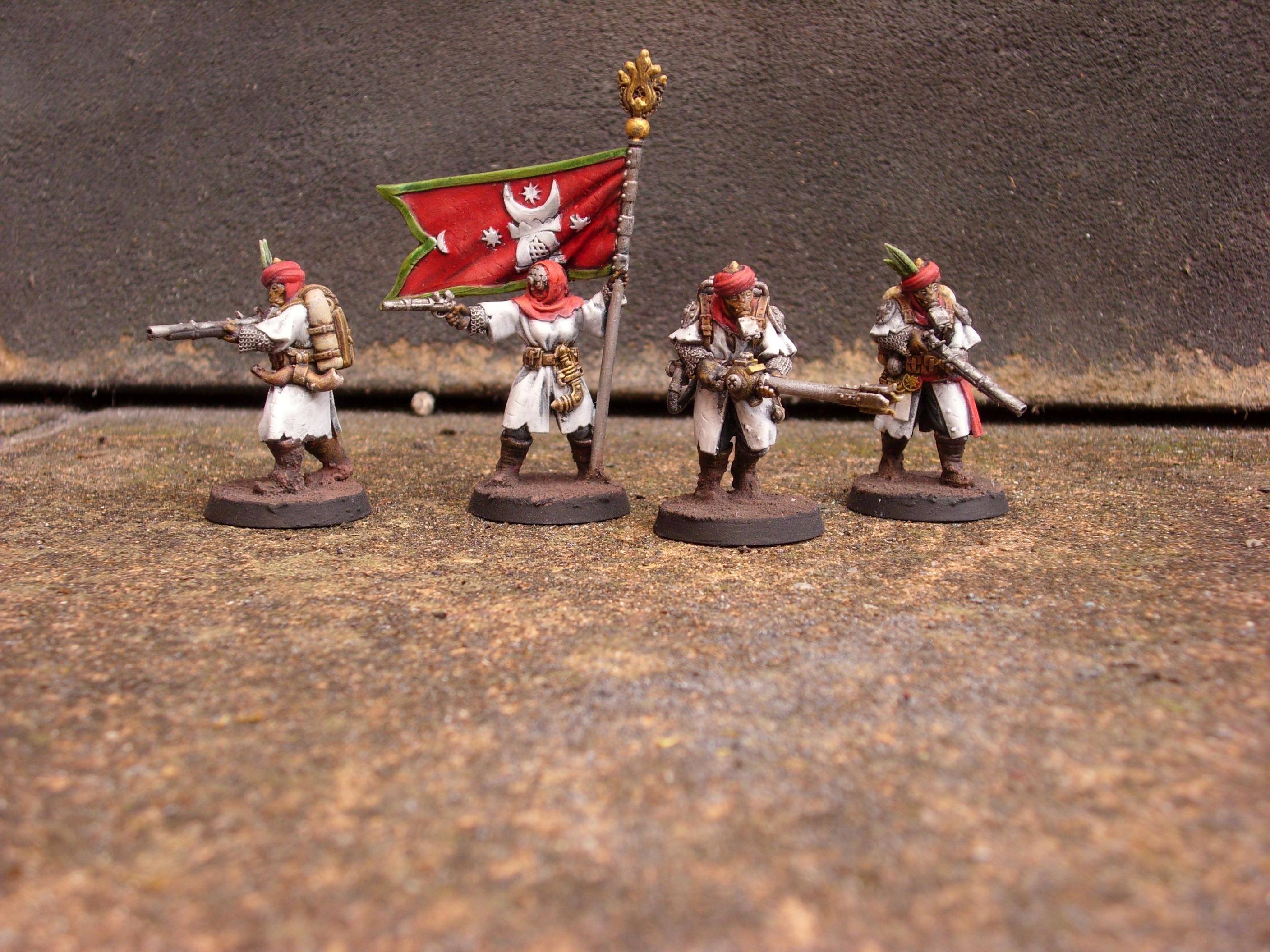 Azebs, Banner, Flamethrower, Infantry, Sultanate, Sultanate Of The Iron Wall, Trench Crusade
