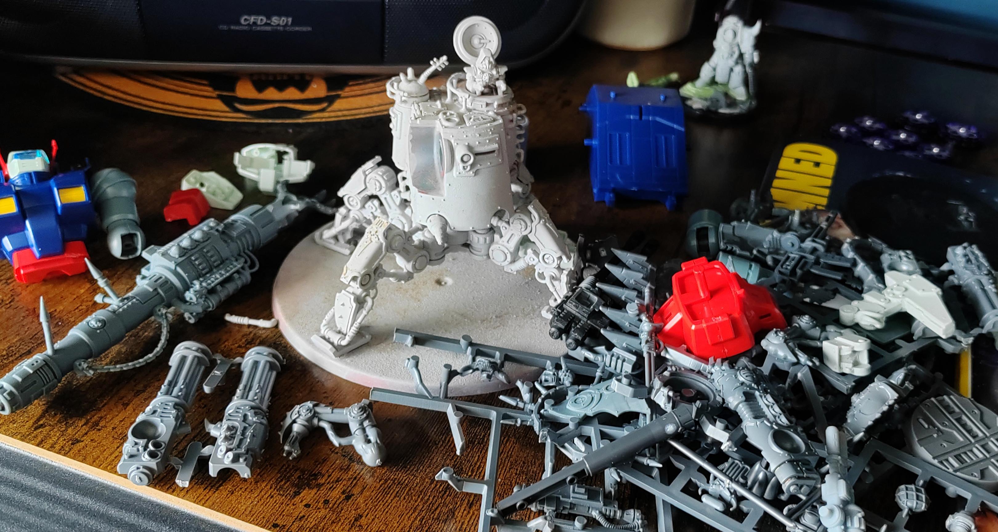 Scratchbuilt Chaos Knight WIP