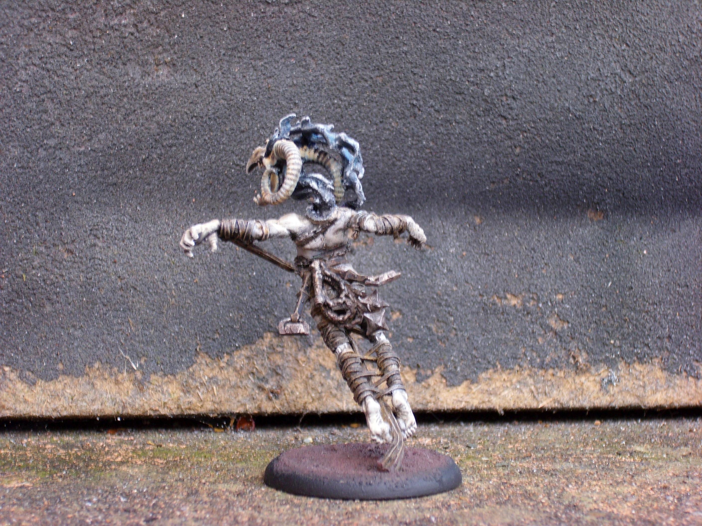 Cherubael, Conversion, Factory Fortress, Goetic Warlock, Mercenary, Rear View, Trench Crusade