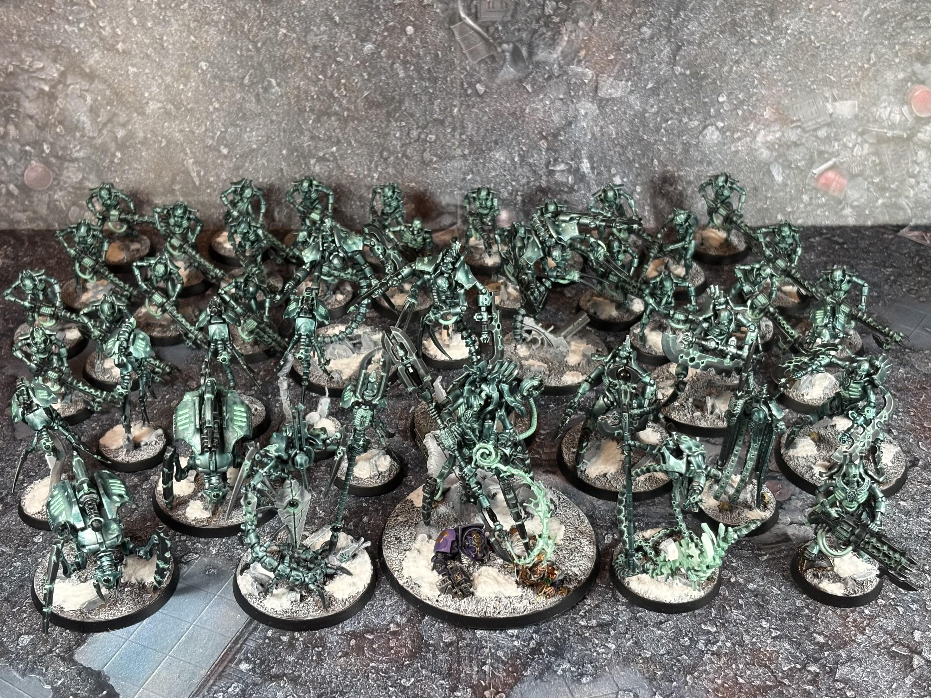 Canoptek, Crypteks, Geomancer, Illuminor Szeras, Macrocytes, Necron Warriors, Necrons, Ophydian Destroyerd, Plasmacytes, Psychomancer, Skorpekh Destroyers, Warhammer 40,000