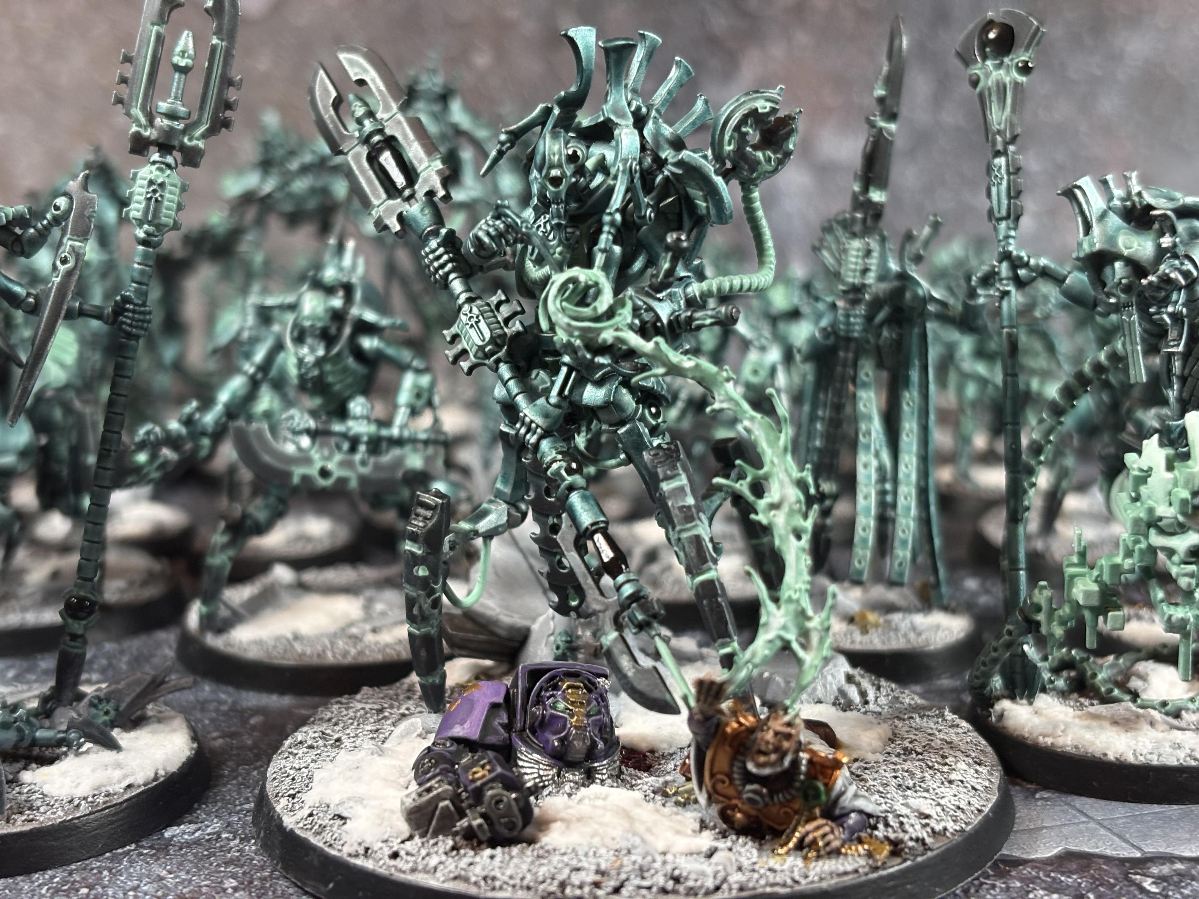 Canoptek, Crypteks, Geomancer, Illuminor Szeras, Macrocytes, Necron Warriors, Necrons, Ophydian Destroyerd, Plasmacytes, Psychomancer, Skorpekh Destroyers, Warhammer 40,000