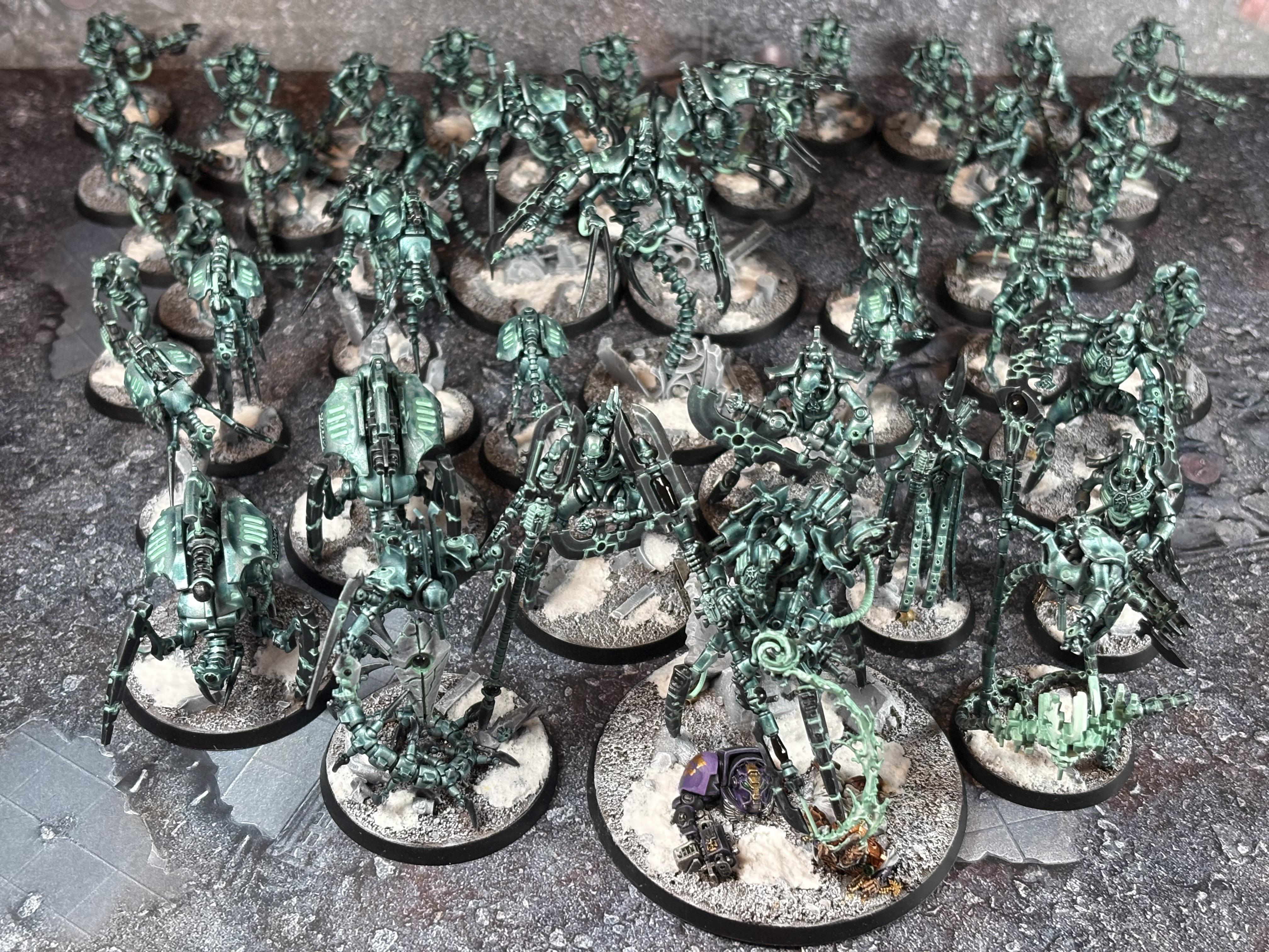 Canoptek, Crypteks, Geomancer, Illuminor Szeras, Macrocytes, Necron Warriors, Necrons, Ophydian Destroyerd, Plasmacytes, Psychomancer, Skorpekh Destroyers, Warhammer 40,000