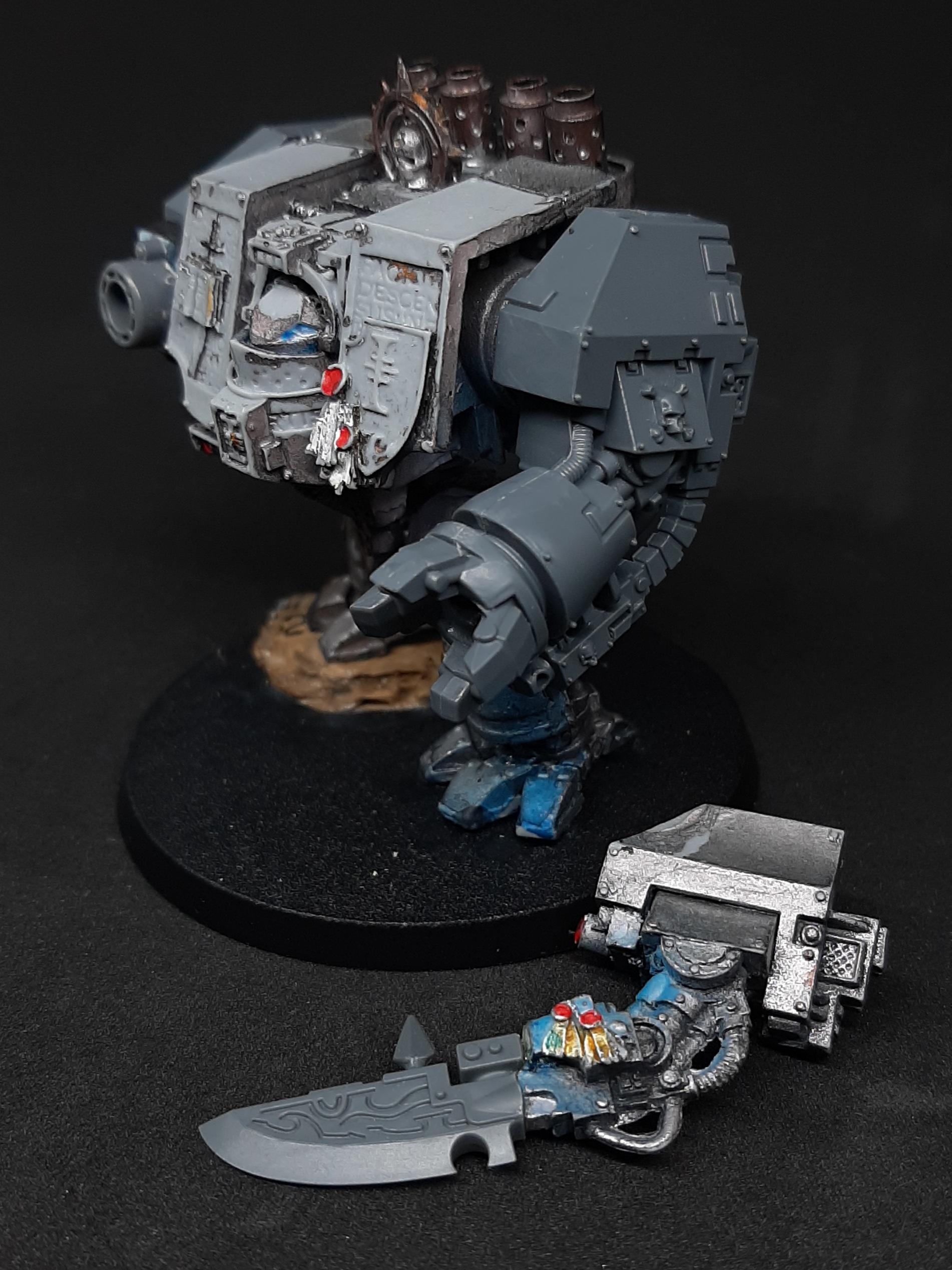 Close, Close Combat Weapon, Combat, Conversion, Doomglaive, Dreadnought, Exchangeable, Fist, Forge, Grey, Heavy, Kitbash, Knights, Loadout, Option, Patrol, Power, Psycannon, Restoration, Swappable, Venerable, Weapon, World