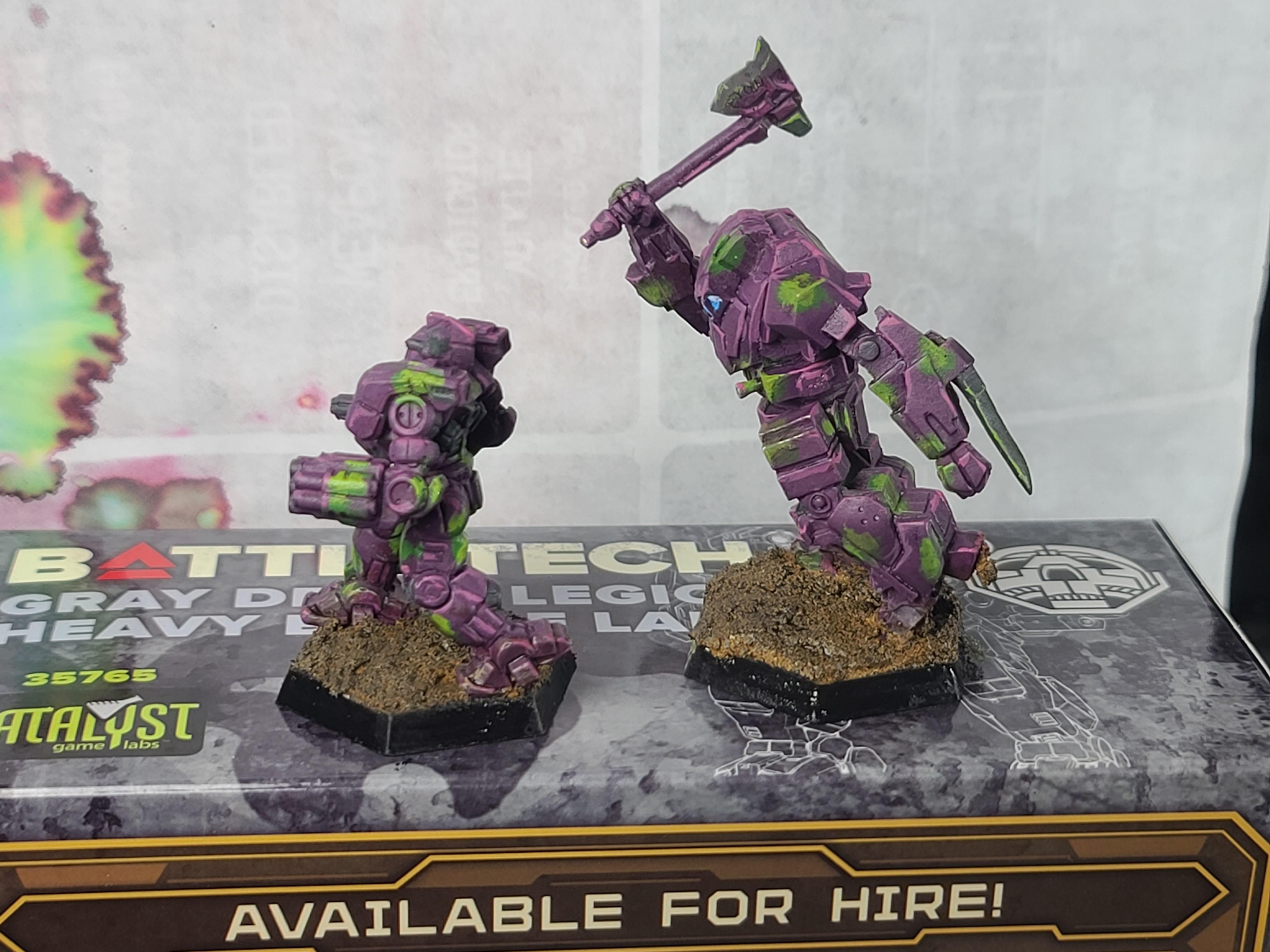 Battletech, Camouflage, Catalyst Game Labs, Ironwind Metals, Marik, Mech, Neanderthal, Nobori Nin, Purple