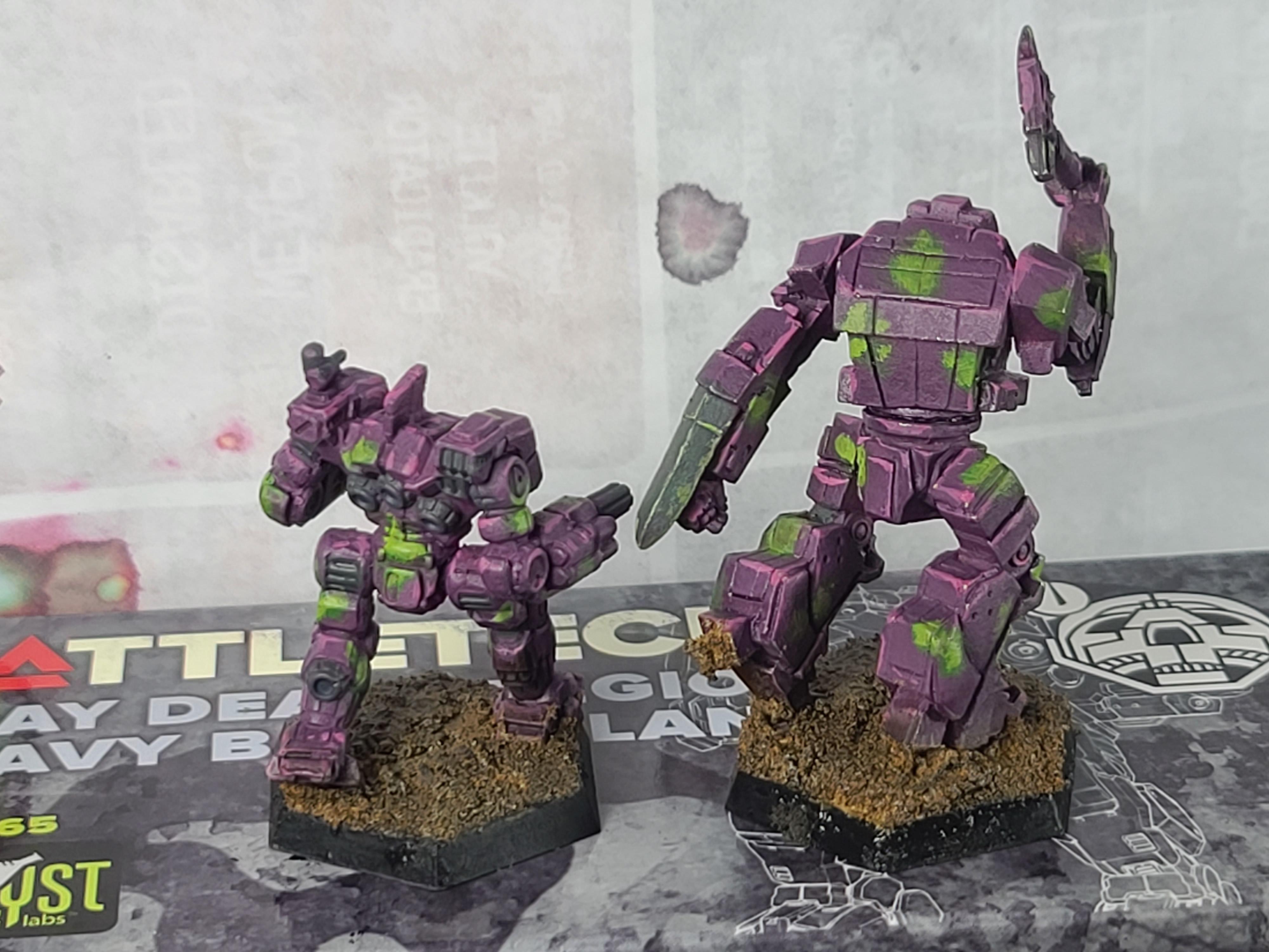 Battletech, Camouflage, Catalyst Game Labs, Ironwind Metals, Marik, Mech, Neanderthal, Nobori Nin, Purple