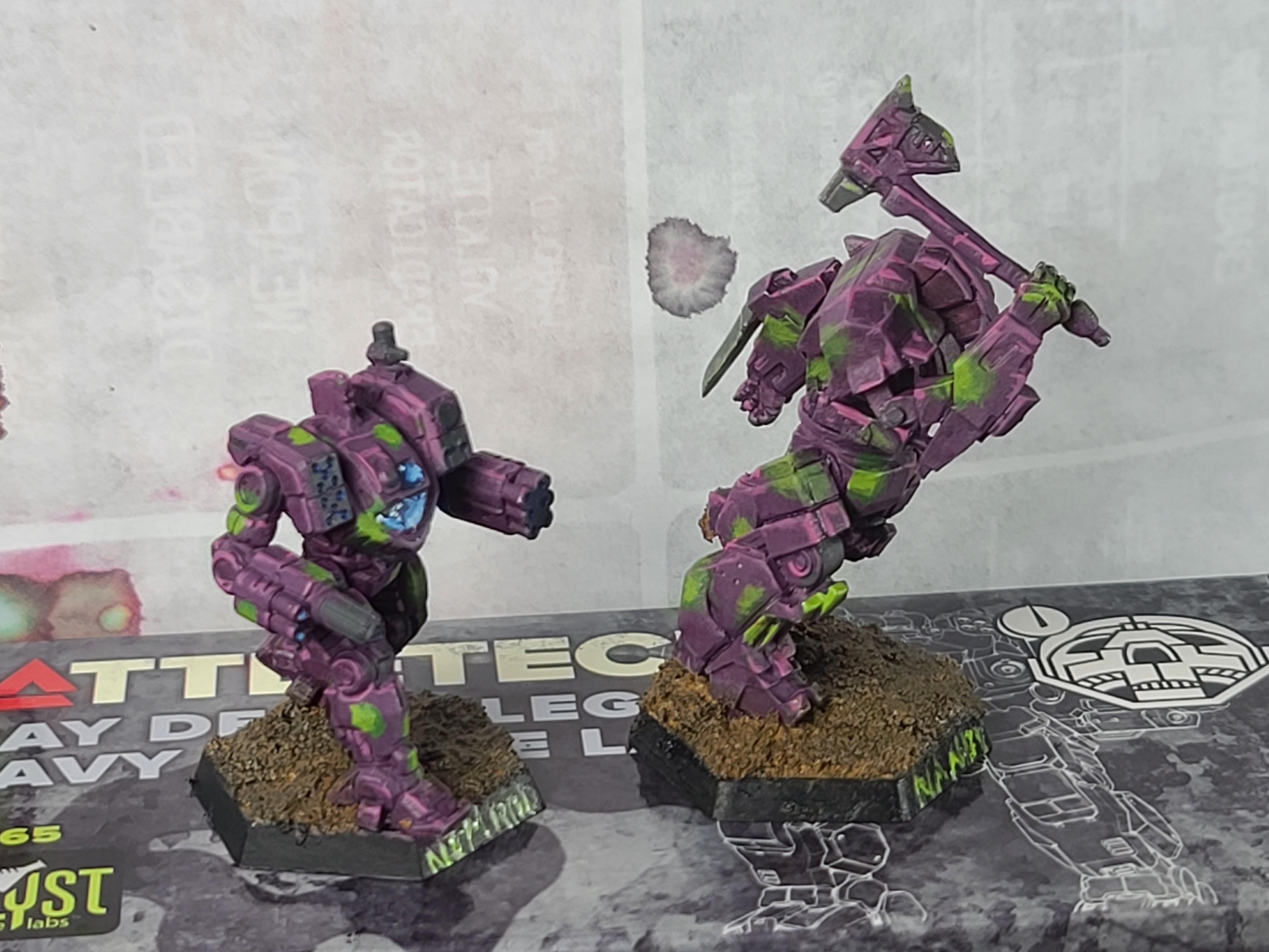 Battletech, Camouflage, Catalyst Game Labs, Ironwind Metals, Marik, Mech, Neanderthal, Nobori Nin, Purple