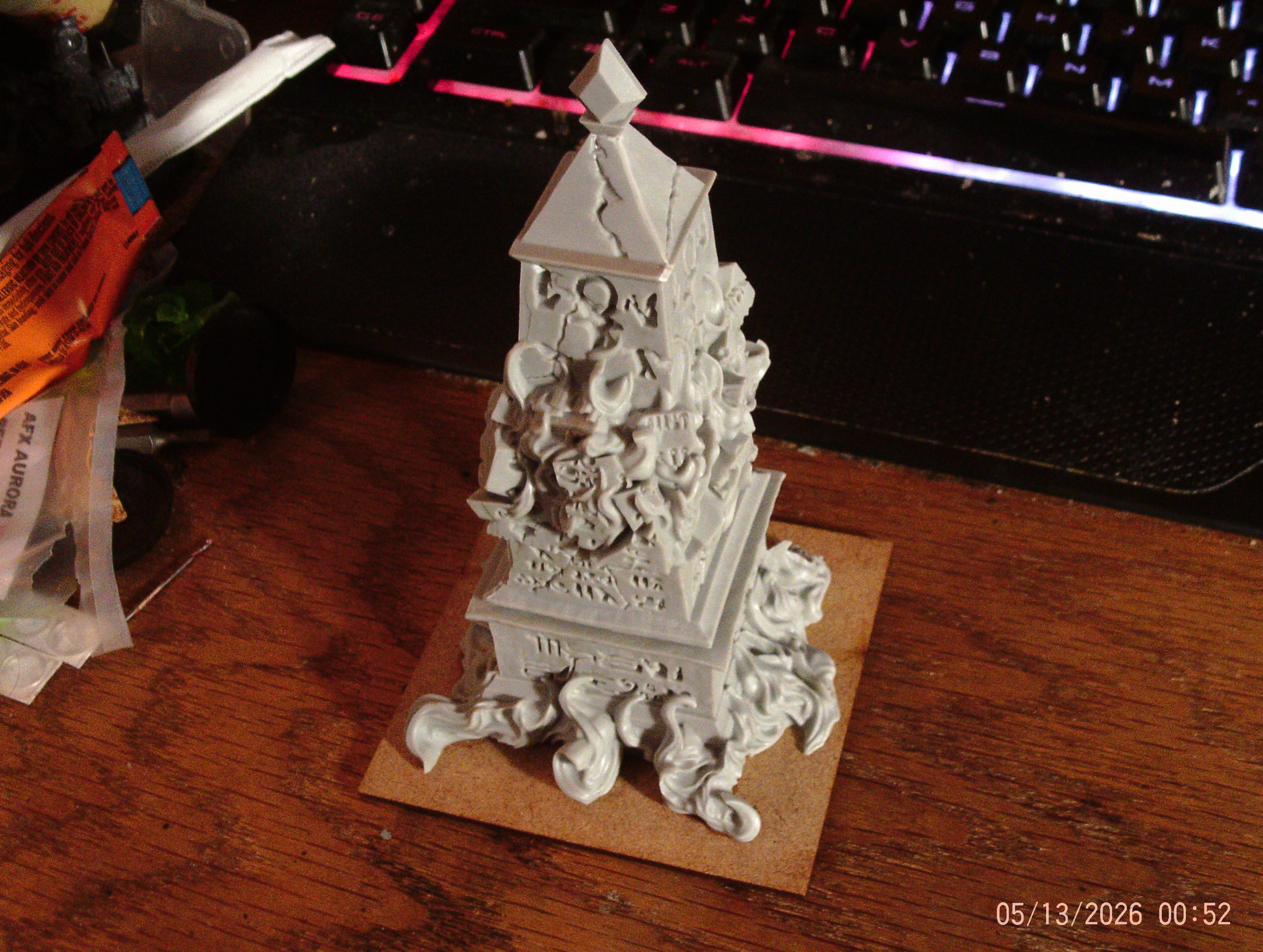Mantic Empire of Dust Monolith assembled