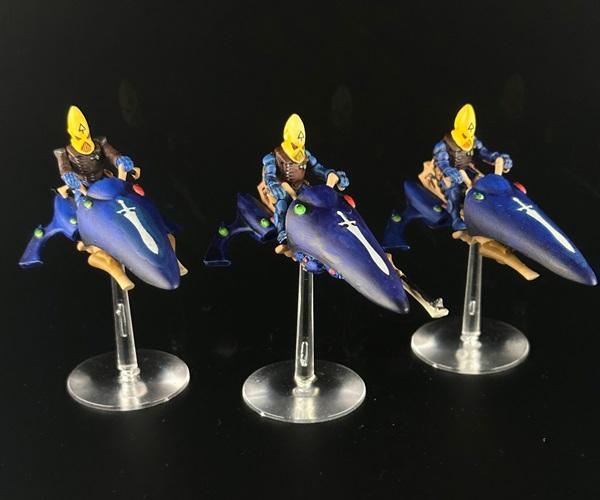 Alaitoc, Captain Brown, Eldar, Guardian Jet Bikes, Painted, Plastic, Rogue Trader, Transfers, Warhammer 40,000