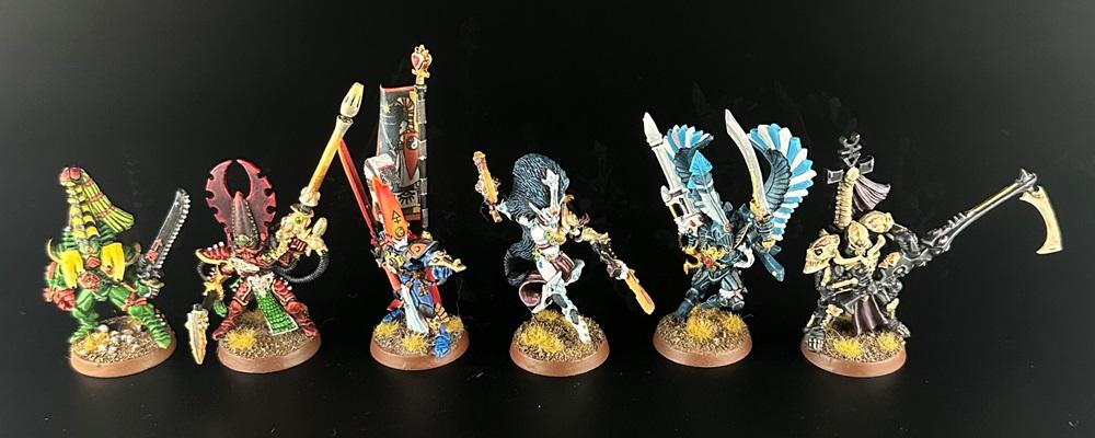 Asurmen, Baharroth, Captain Brown, Fuegan, Jain Zar, Karandras, Maugan Ra, Metal, Painted, Phoenix Lords, Rogue Trader