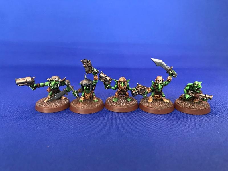 Captain Brown, Conversion, Gretchin, Grots, Orks, Painted, Waaagh