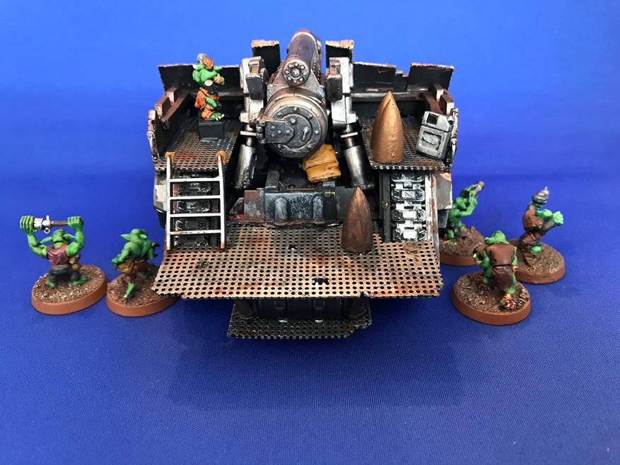 Captain Brown, Conversion, Gretchin, Grot Tank, Orks, Painted, Waaagh