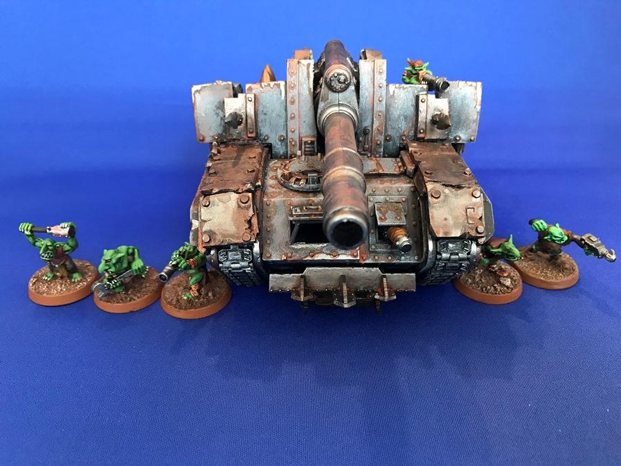 Captain Brown, Conversion, Gretchin, Grot Tank, Orks, Painted, Waaagh