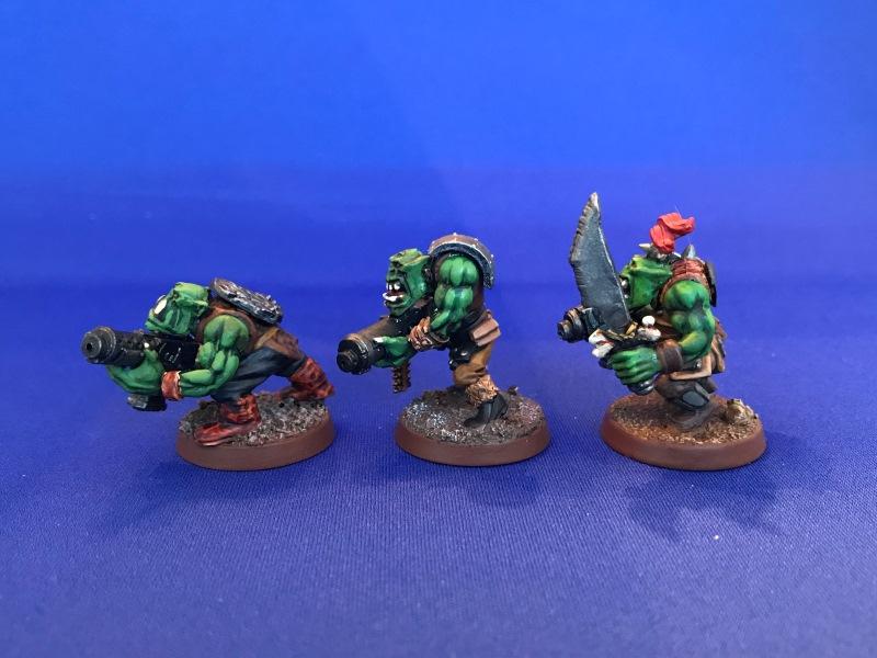 Captain Brown, Conversion, Gretchin, Orks, Painted, Waaagh