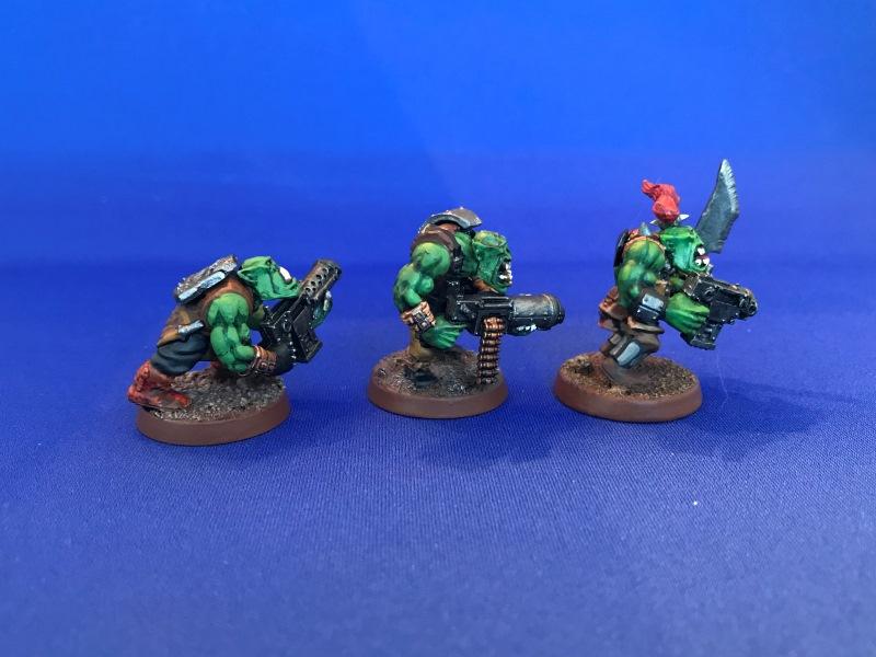 Captain Brown, Conversion, Gretchin, Orks, Painted, Waaagh