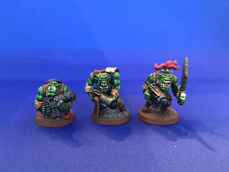 Captain Brown, Conversion, Gretchin, Orks, Painted, Waaagh