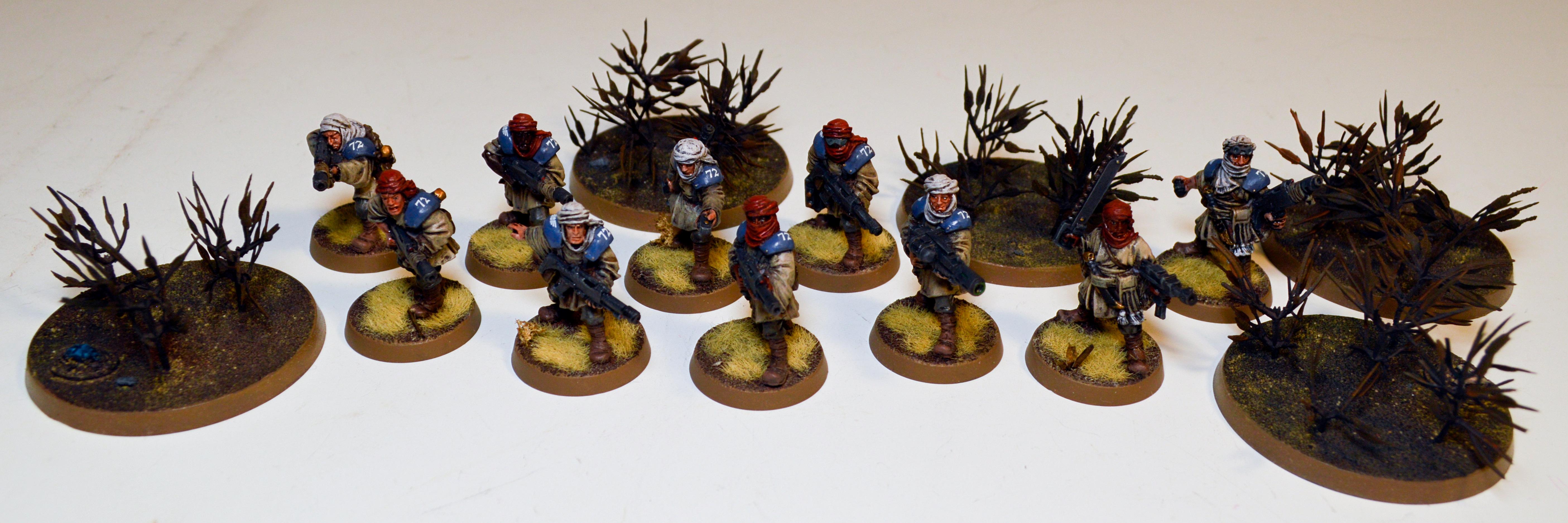Astra Militarum, Imperial Guard, Tallarn Desert Raiders, Tallarn Infantry Squad