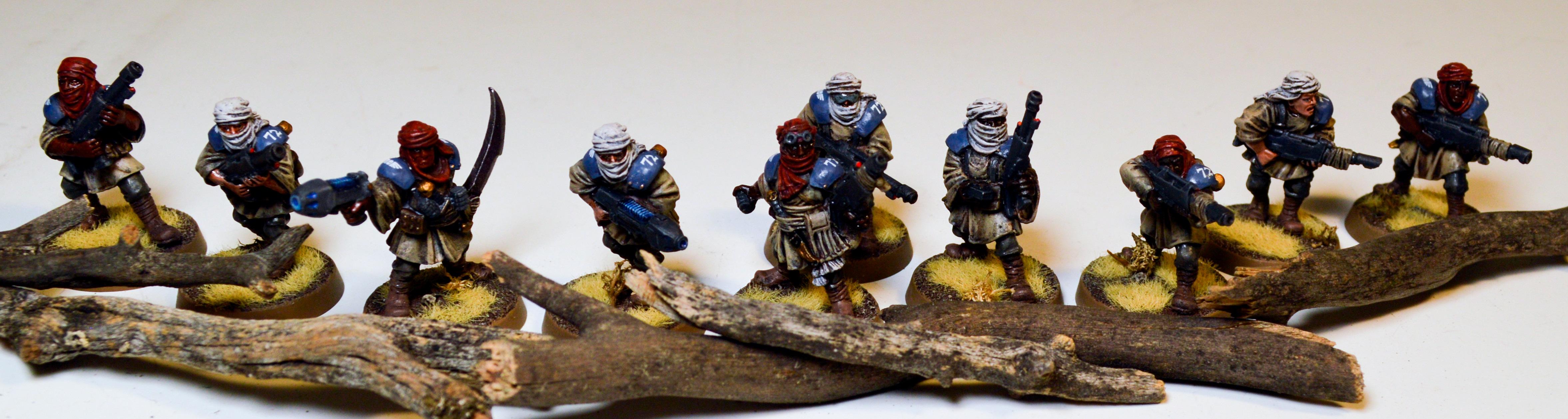 Astra Militarum, Imperial Guard, Tallarn Desert Raiders, Tallarn Infantry Squad