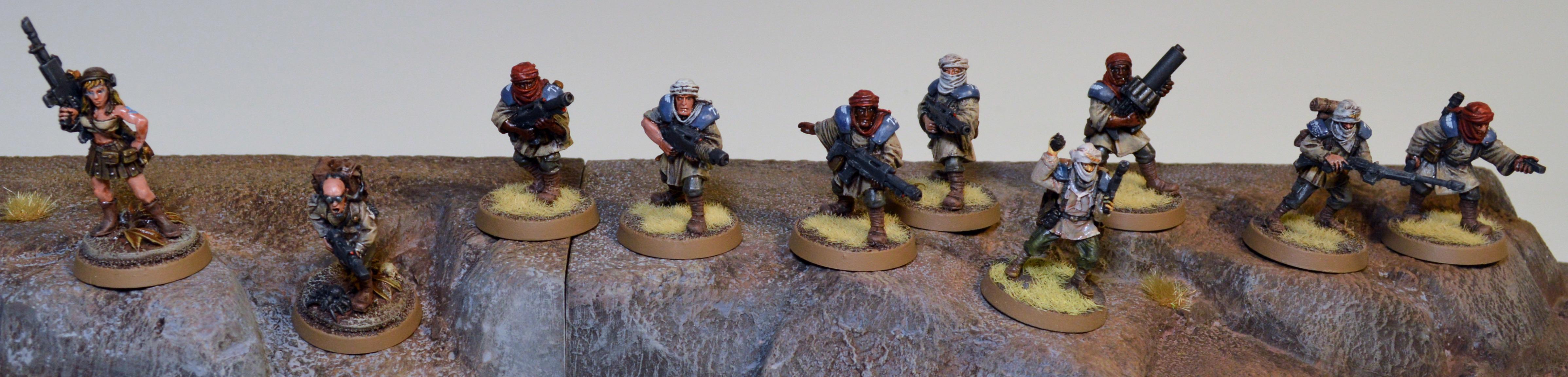 Astra Militarum, Imperial Guard, Last Chancers, Tallarn Desert Raiders, Tallarn Infantry Squad