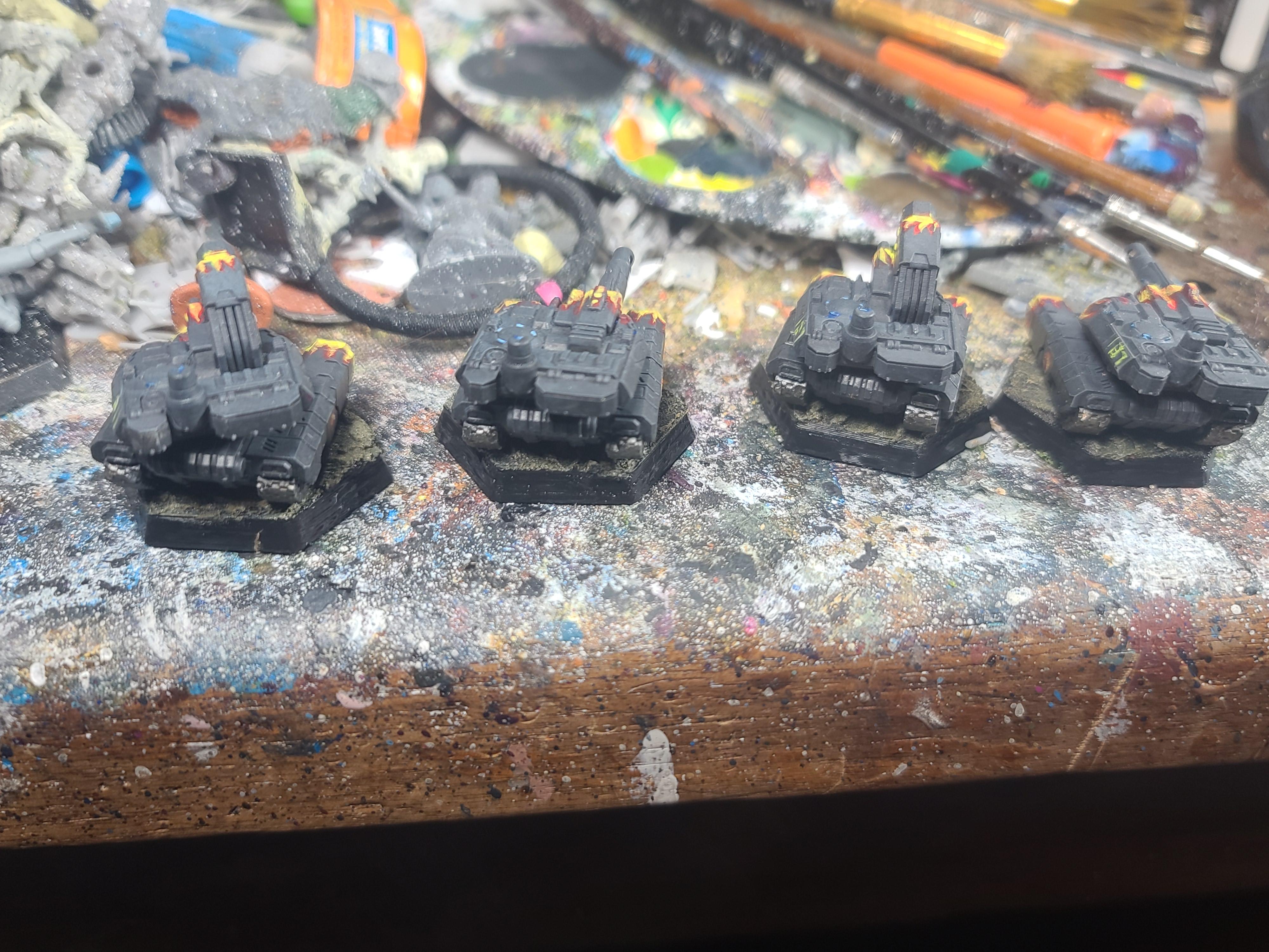 Afterdark Prints, Battletech, Clan Hells Horses, Euro Tank, Eurus Tank, Flames, Iota Galaxy, Sir Mortimer Bombito