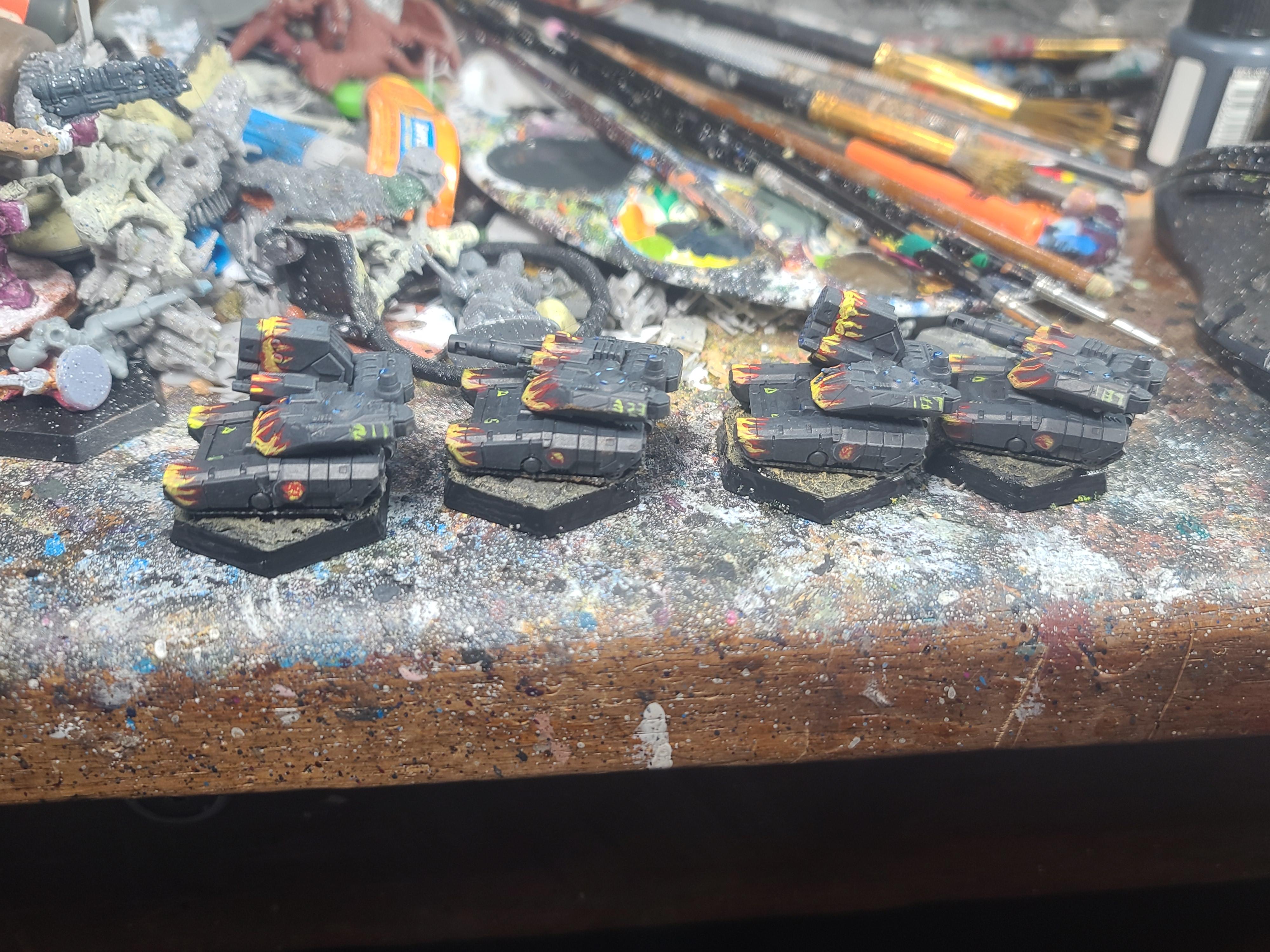 Afterdark Prints, Battletech, Clan Hells Horses, Euro Tank, Eurus Tank, Flames, Iota Galaxy, Sir Mortimer Bombito