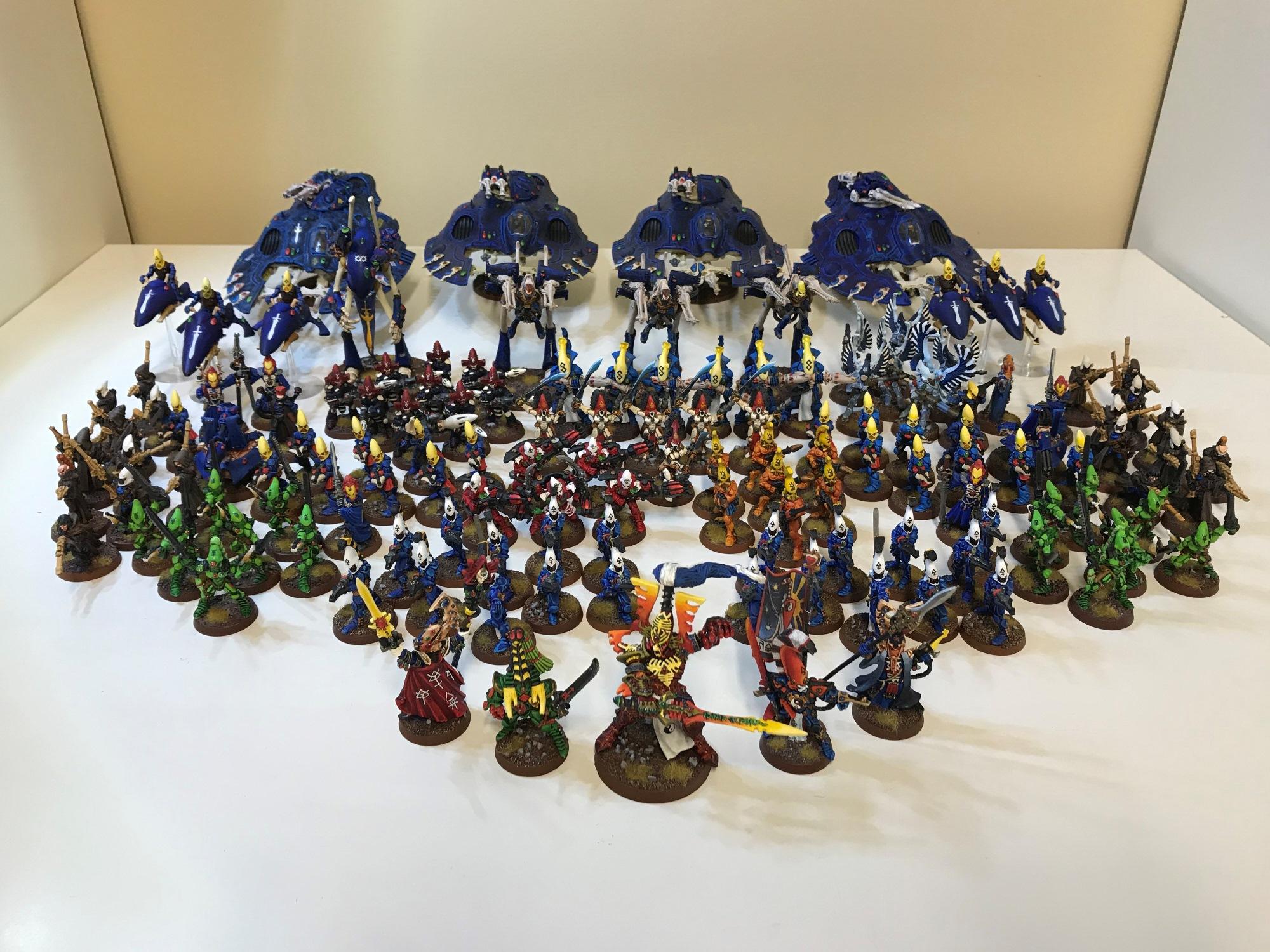 Alaitoc, Captain Brown, Eldar, Metal, Painted, Painted Eldar Army
