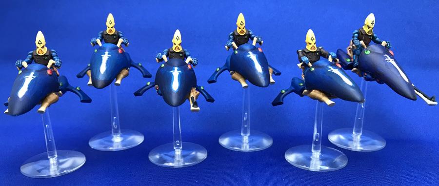 Alaitoc, Captain Brown, Eldar, Guardian Defenders Jet Bikes, Jetbike, Metal, Painted