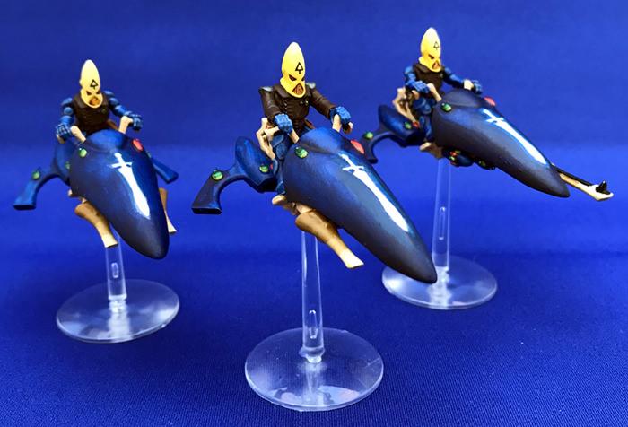 Alaitoc, Captain Brown, Eldar, Guardian Defenders Jet Bikes, Jetbike, Metal, Painted