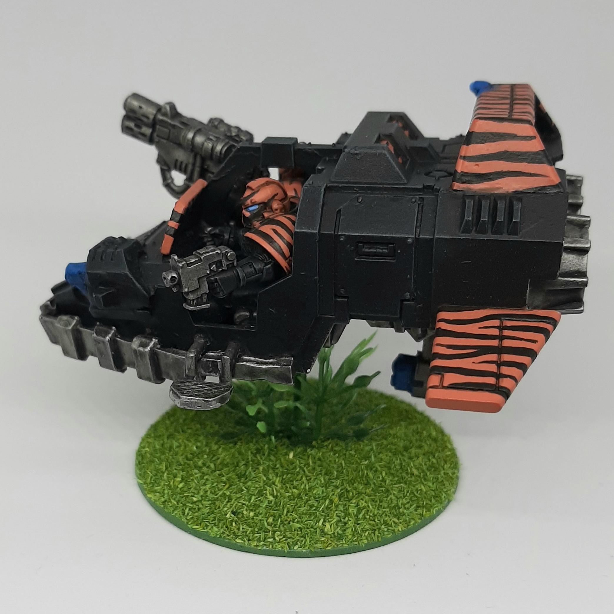 Adeptus, Assault, Astartes, Black, Camouflage, Cannon, Chapter, Classic, Claw, Conversion, Crew, Custom, Driver, Fighting, Forest, Glow, Gunner, Hover, India, Jungle, Kitbash, Land, Magnet, Miniature, Multimelta, Object Source Lighting, Orange, Paw, Retro, Space, Space Marines, Speeder, Striped, Stripes, Tigers, Veda, Vehicle, Warhammer 40,000
