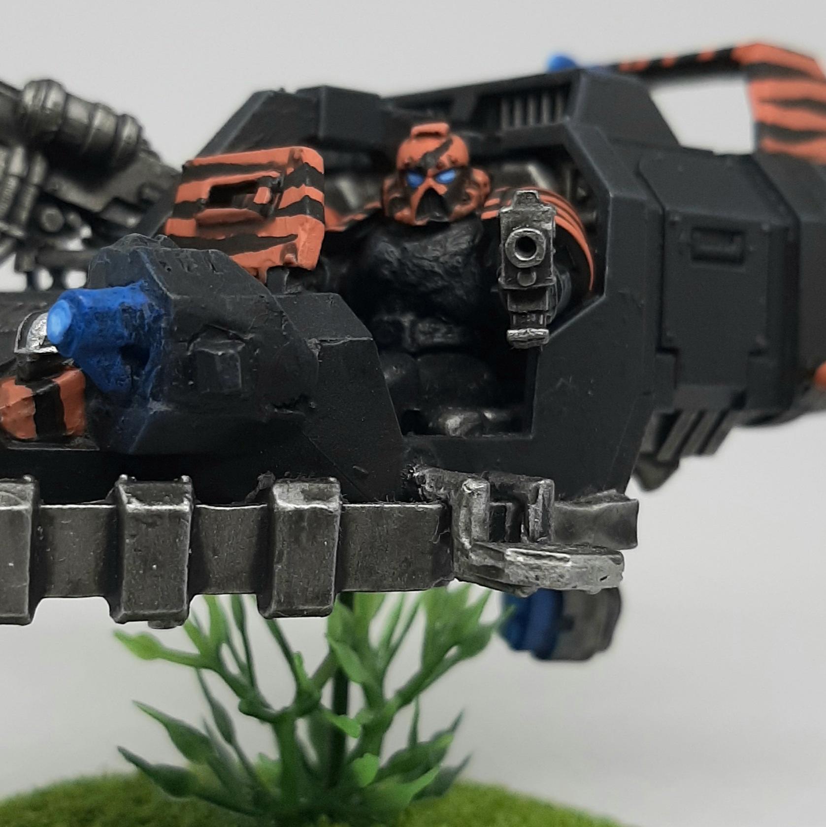 Adeptus, Assault, Astartes, Black, Camouflage, Cannon, Chapter, Classic, Claw, Conversion, Crew, Custom, Driver, Fighting, Forest, Glow, Gunner, Hover, India, Jungle, Kitbash, Land, Magnet, Miniature, Multimelta, Object Source Lighting, Orange, Paw, Retro, Space, Space Marines, Speeder, Striped, Stripes, Tigers, Veda, Vehicle, Warhammer 40,000