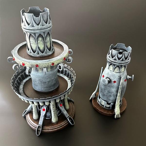 Captain Brown, Eldar, Eldar Terrain, Eldar Towers, Ironhands, Painted, Scratch Build, Terrain, Towers