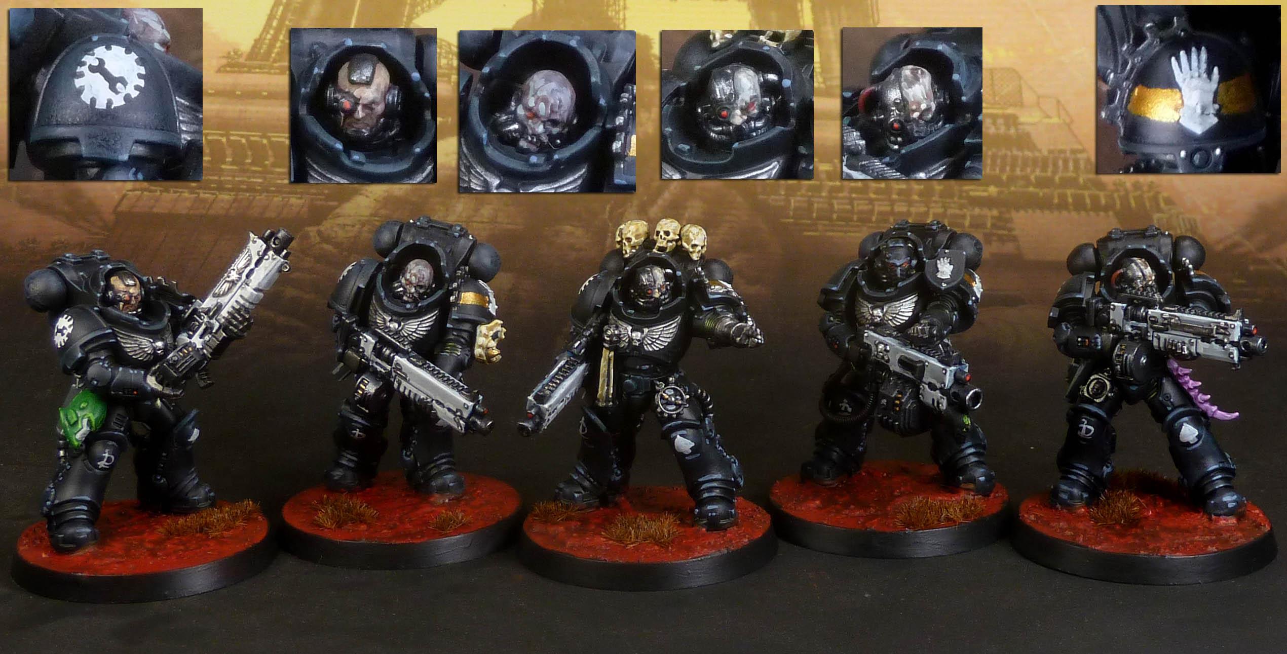 Heavy Intercessors, Iron Hands, Space Marines