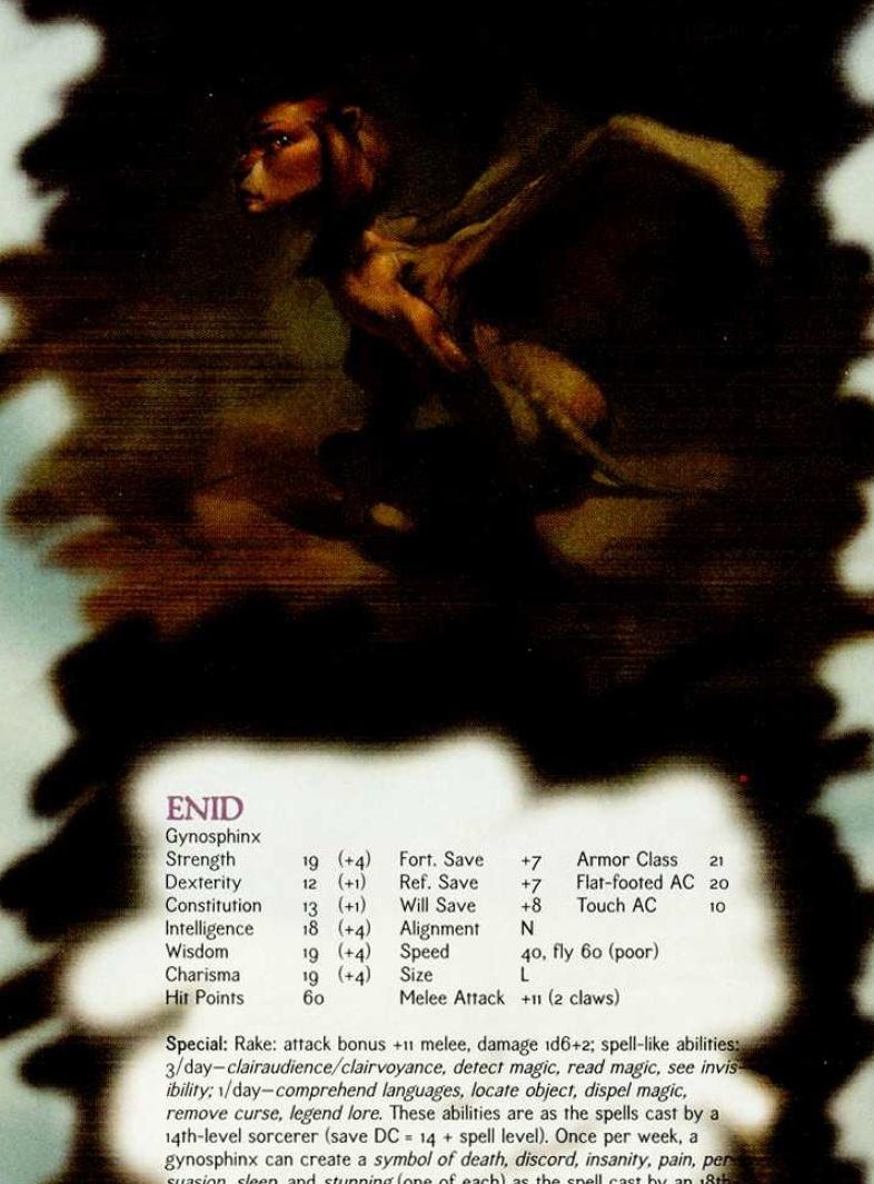 Descent Into The Depth Of The Earth, Dragon Magazine, Dungeons And Dragons, Queens Of The Demonweb Pits, Retro Review, Rules, Sphinx, Stats