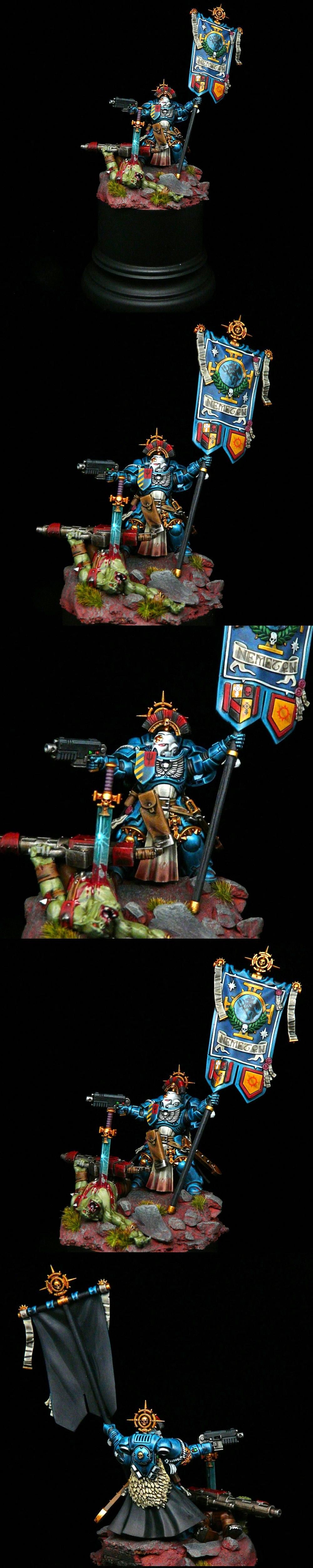 Adeptus Astartes, Ancient, Banner, Emperor's Spears, Primaris, Space Marines, Standard, Veteran Sergeant
