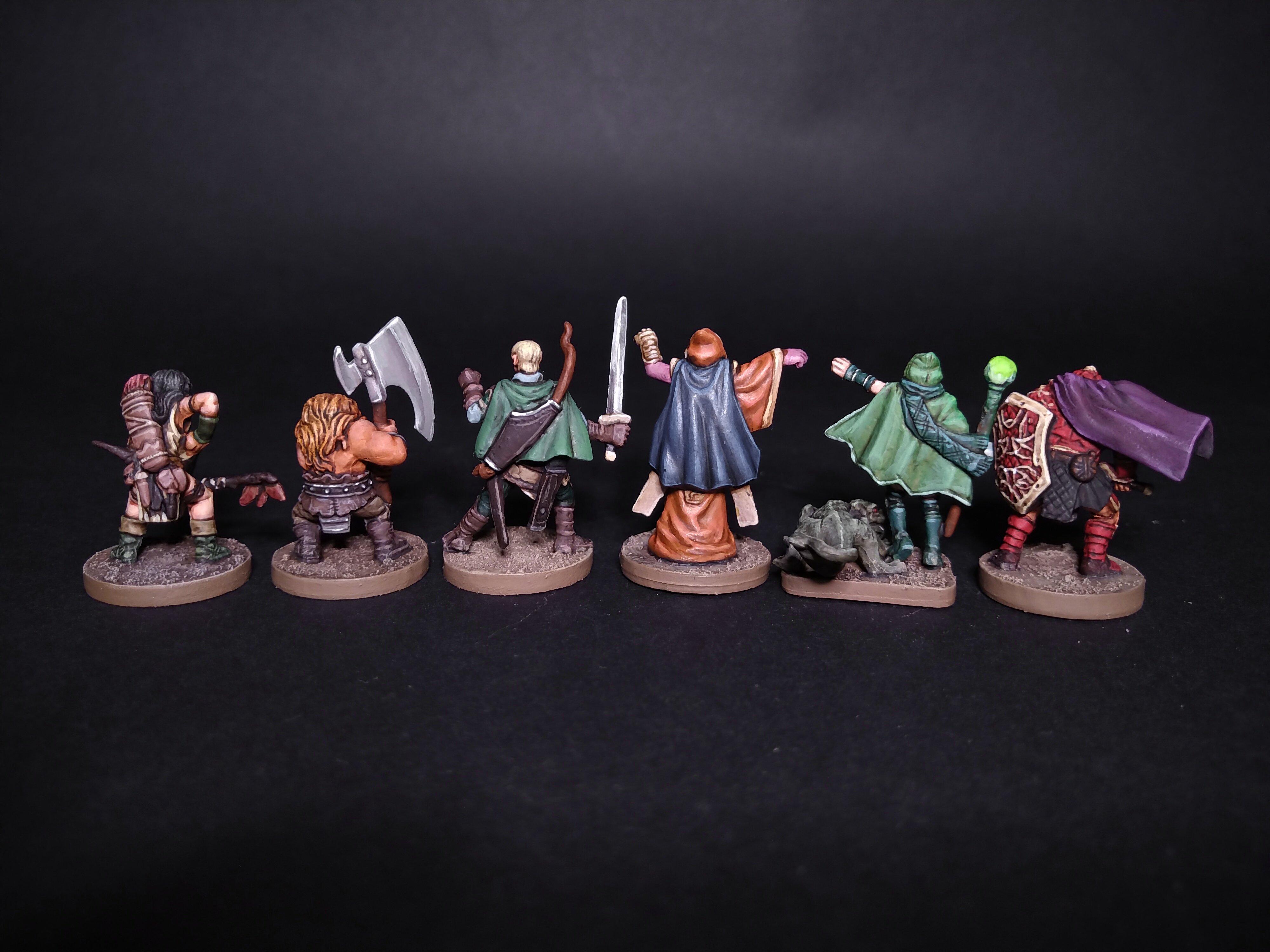 3rd Edition, Brother Gherinn, Challara And Brightblaze, Dungeon, Dungeon Quest, Dungeonquest, Hugo The Glorious, Krutzbeck, Lindel, Miniatures, Painted, Quest, Tatianna