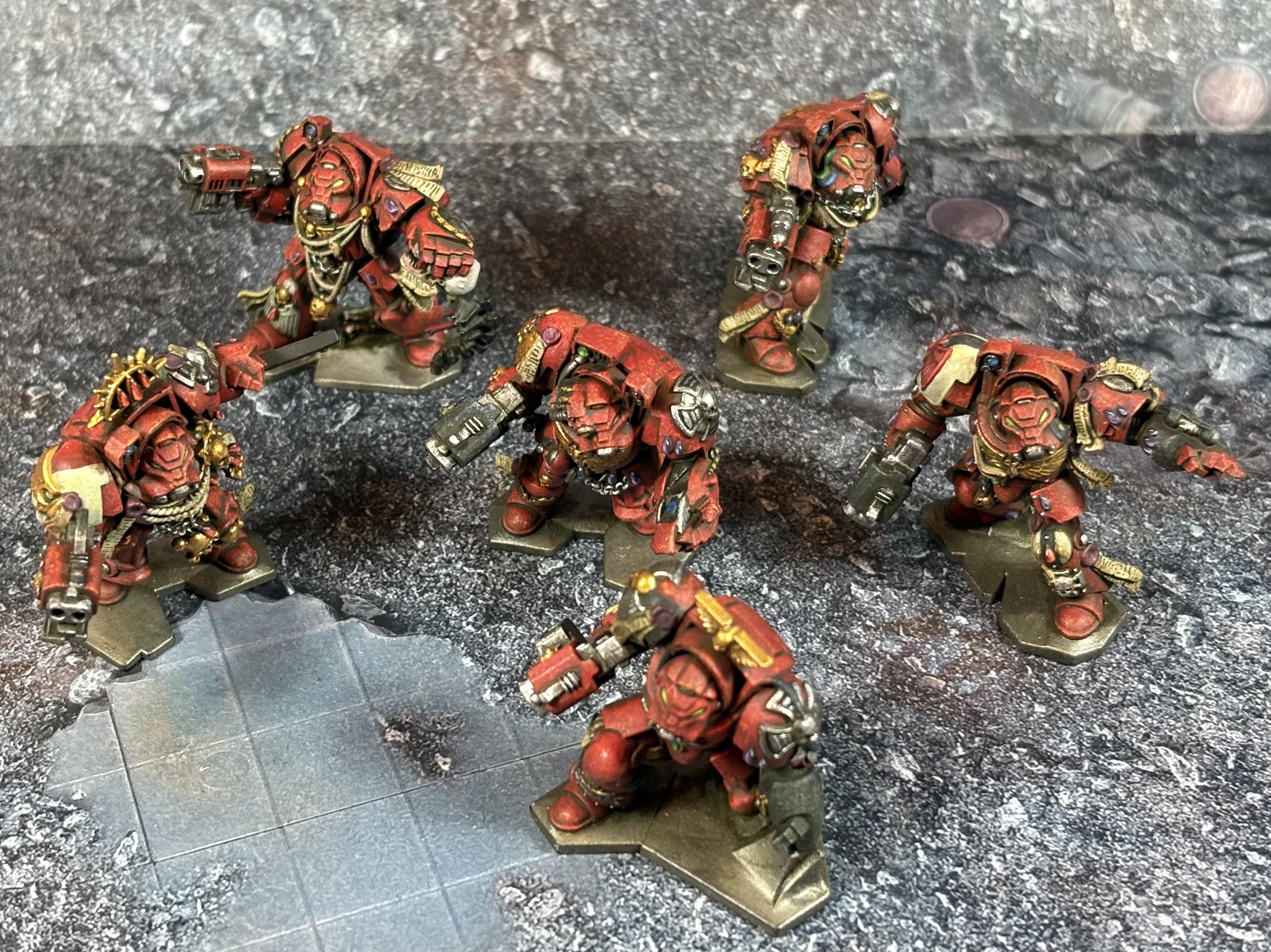 Blood Angels, Brother Deino, Brother Goriel, Brother Noctis, Brother Omnio, Brother Scipio, Brother Valencia, Space Hulk, Space Marines, Terminator Armor, Warhammer 40,000